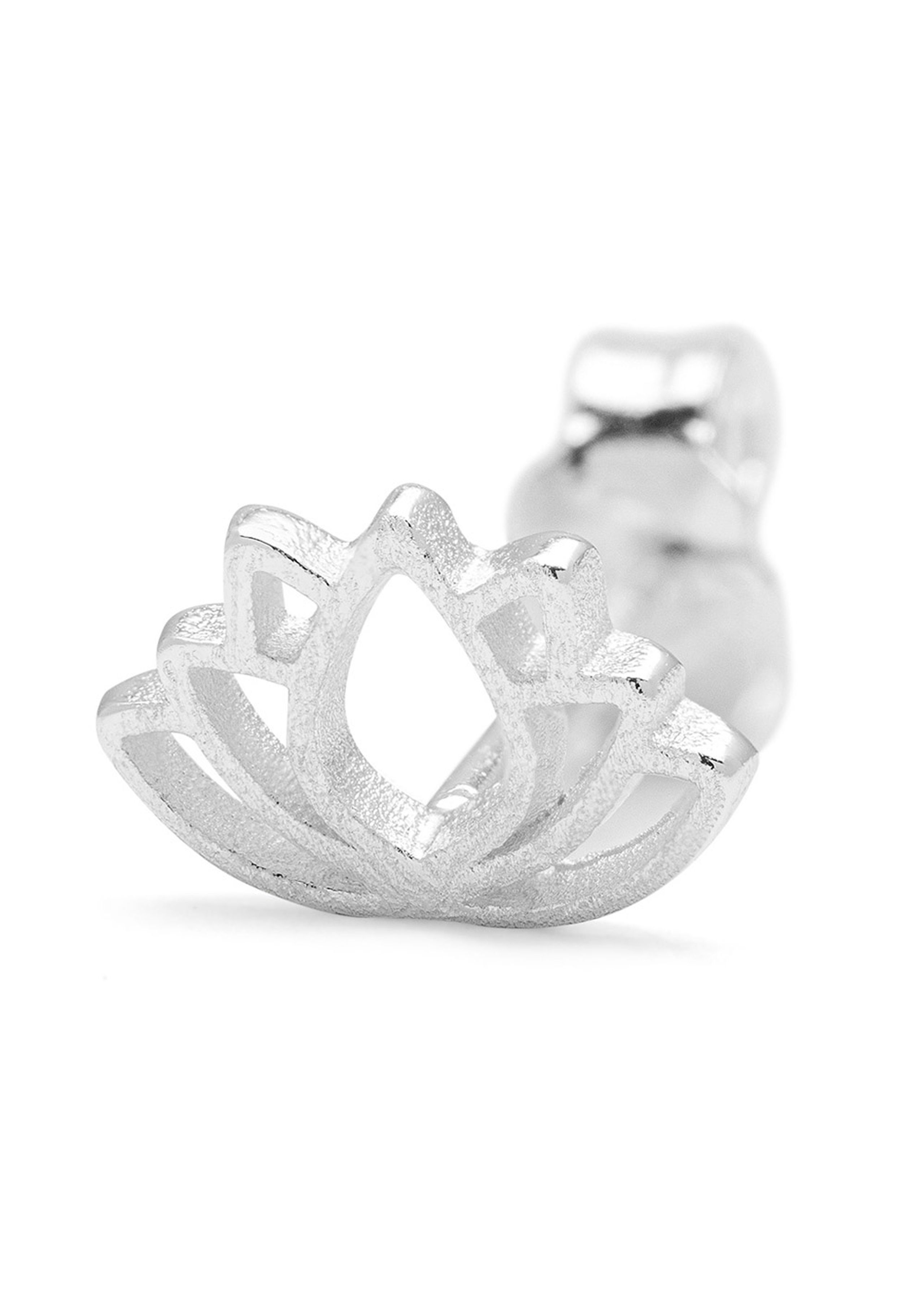 LULU Copenhagen - Brinco - Lotus Earring - Silver plated