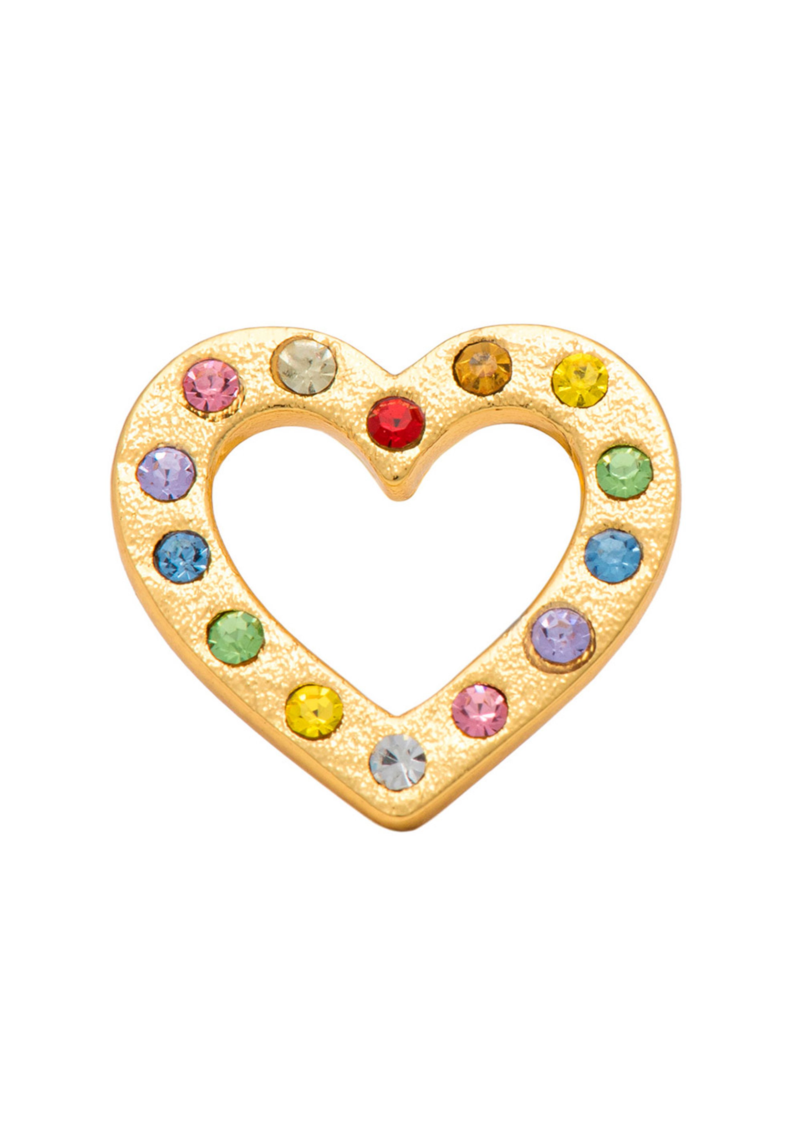 LULU Copenhagen - Pendiente - OMG Heart Crystal - Gold