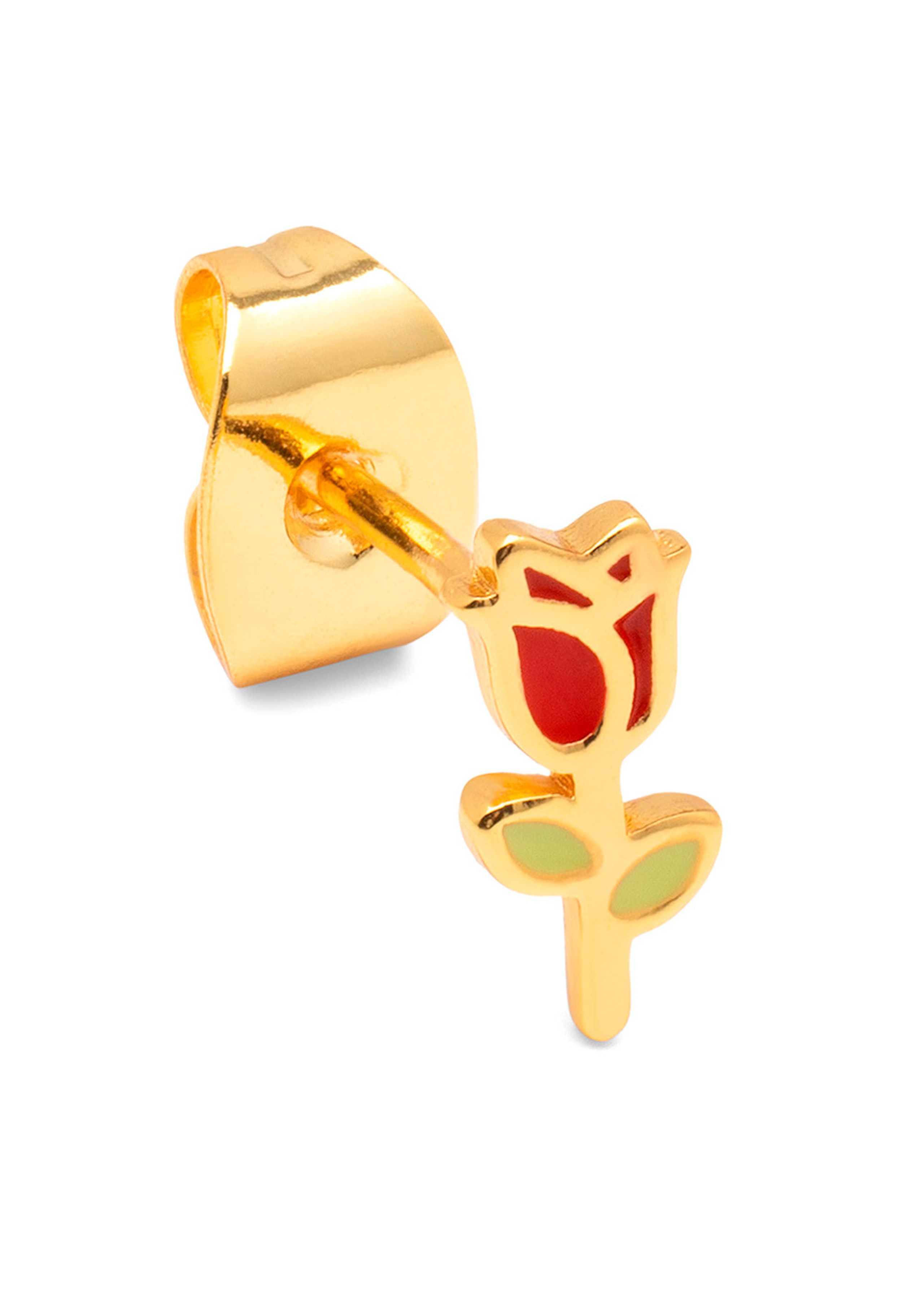 LULU Copenhagen - Boucle d'oreille - Rose earring - Gold Plated Sterling Silver