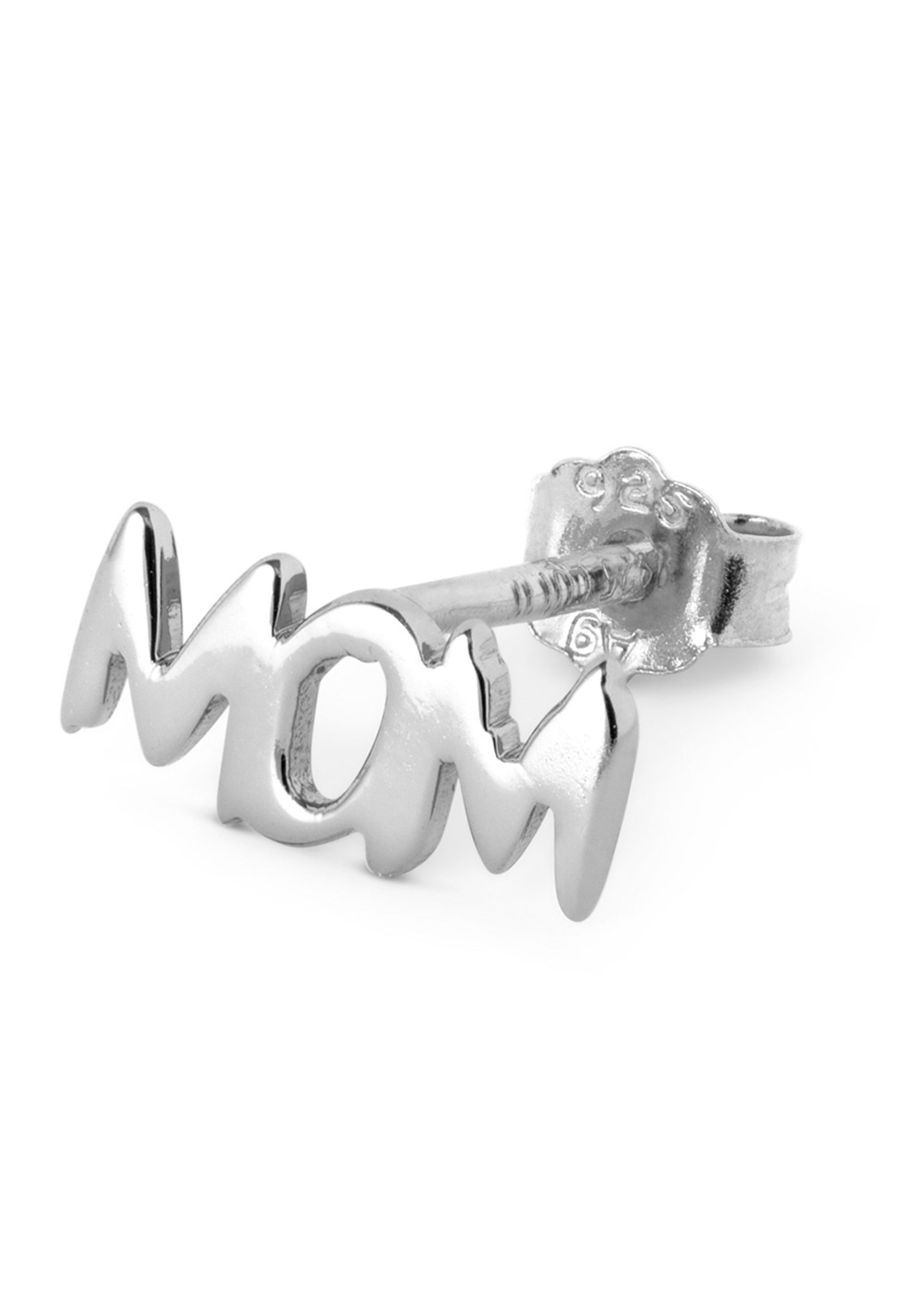 LULU Copenhagen - Ohrring - Word - Mom - Silver