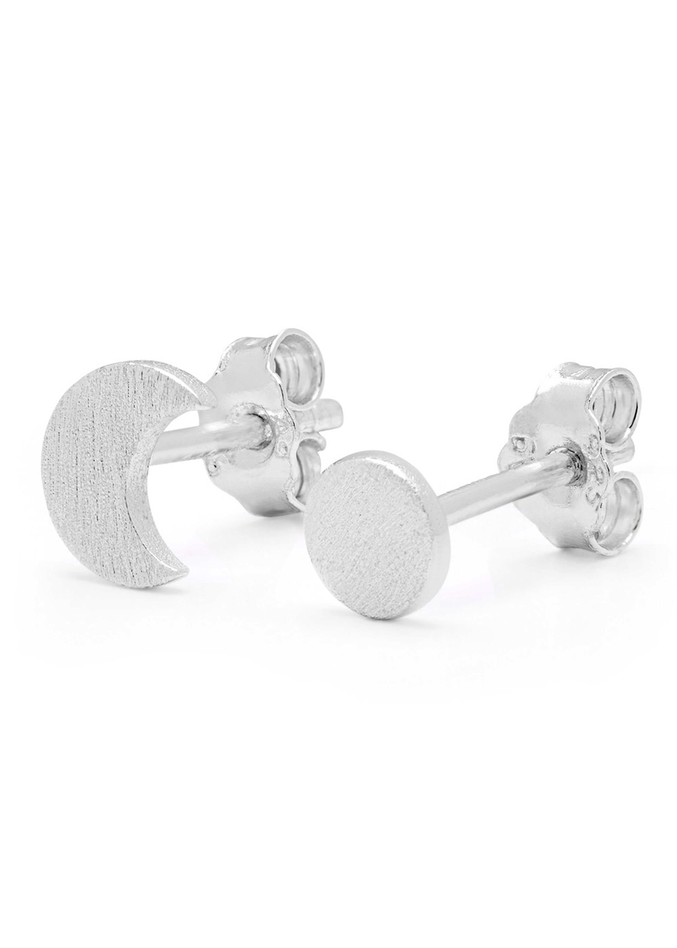 LULU Copenhagen - Orecchini - Family To The Moon And Back Earrings Pair - Silver plated