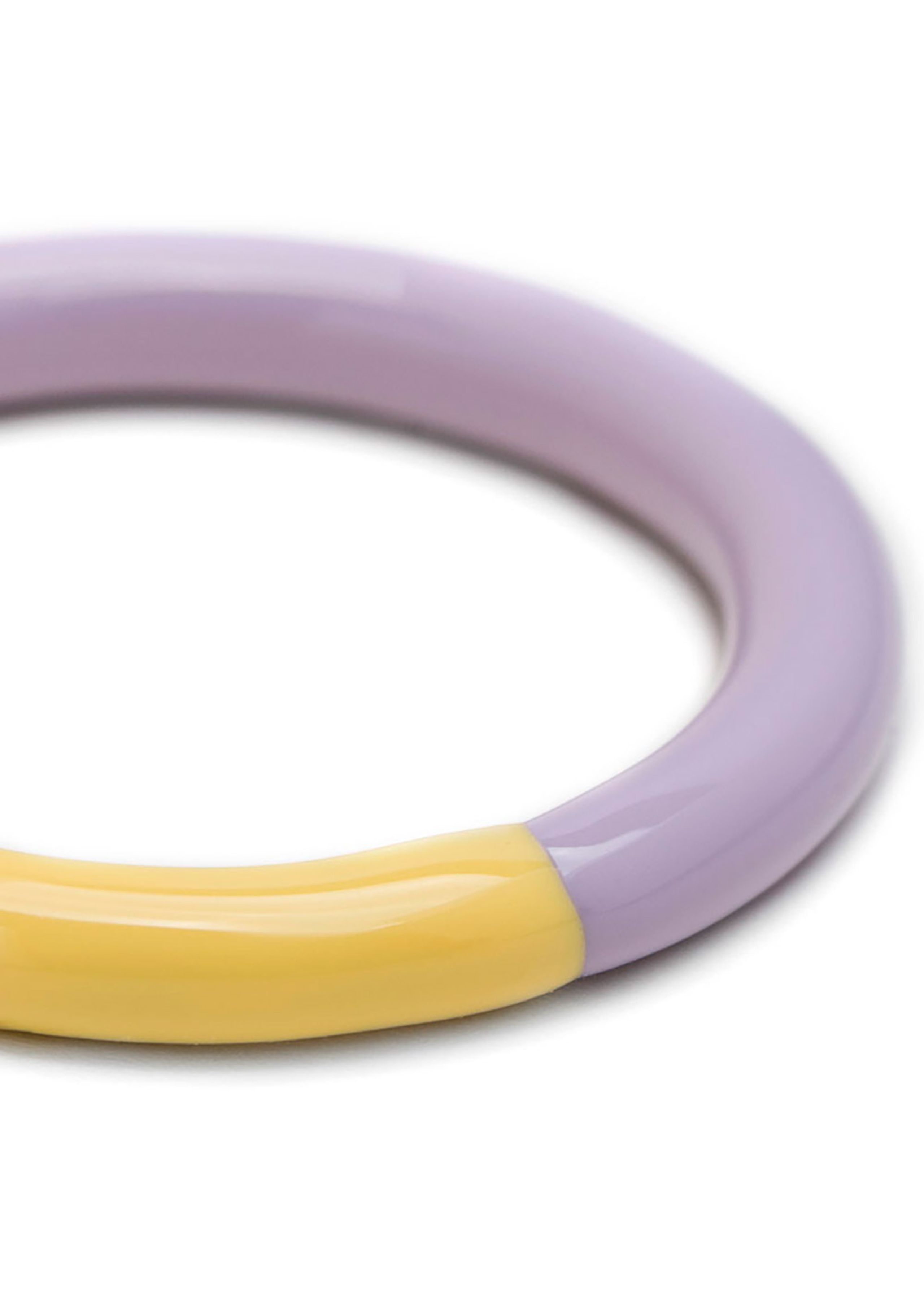 LULU Copenhagen - Anillo - Double Color Ring - Bright Yellow/ Lavender