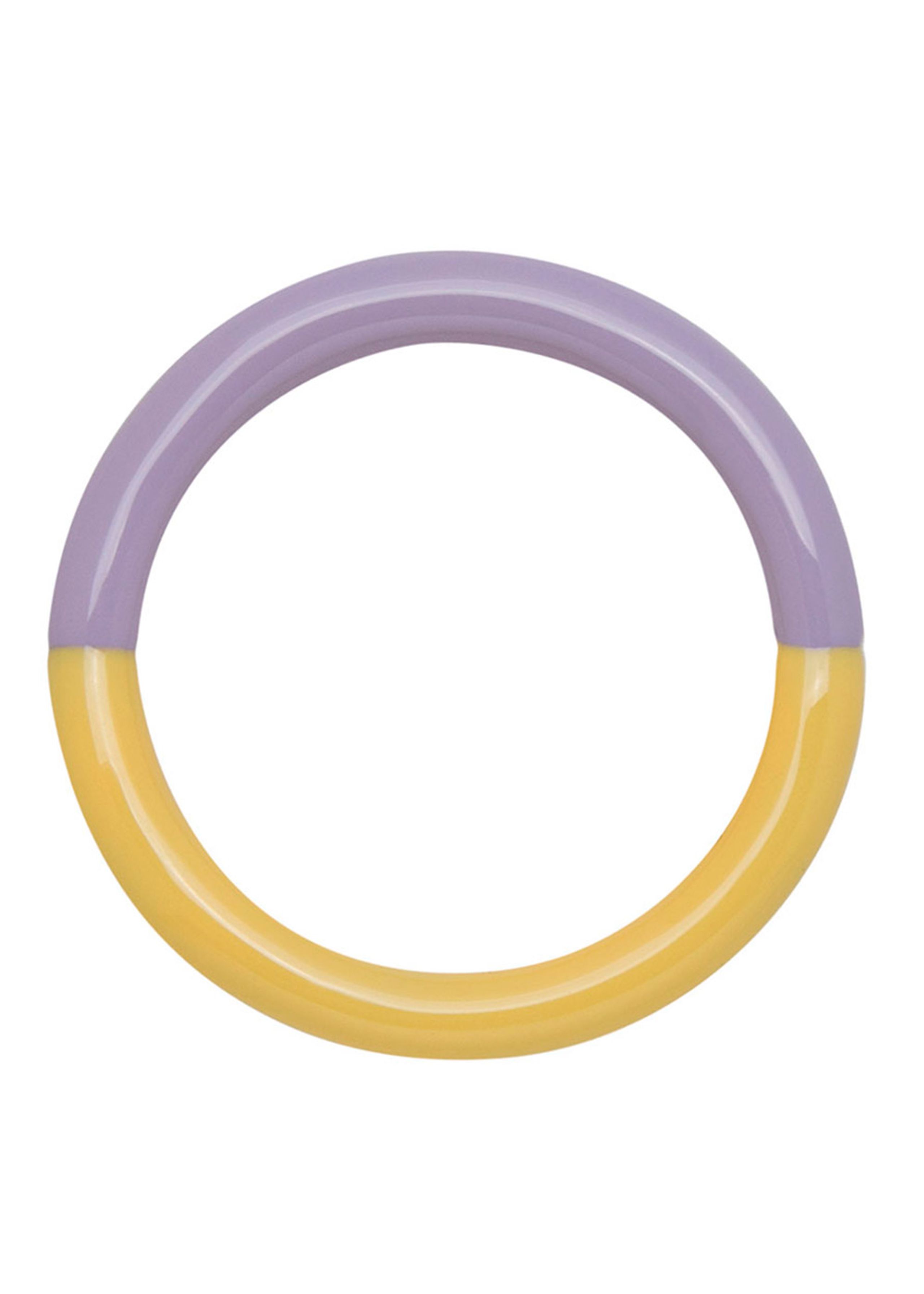 LULU Copenhagen - Anillo - Double Color Ring - Bright Yellow/ Lavender