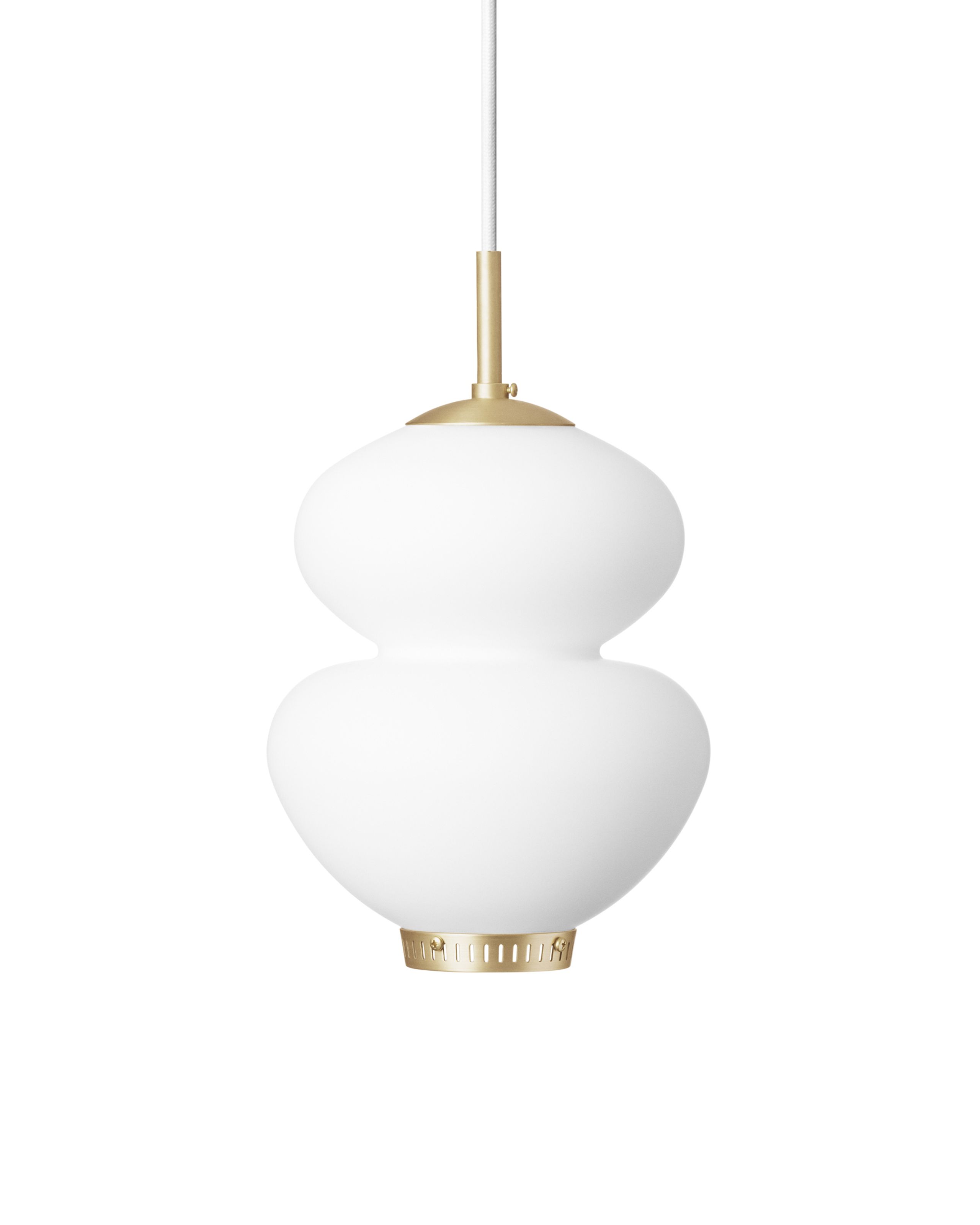 LYFA - Pendant Lamp - Peanut - White/brass 175