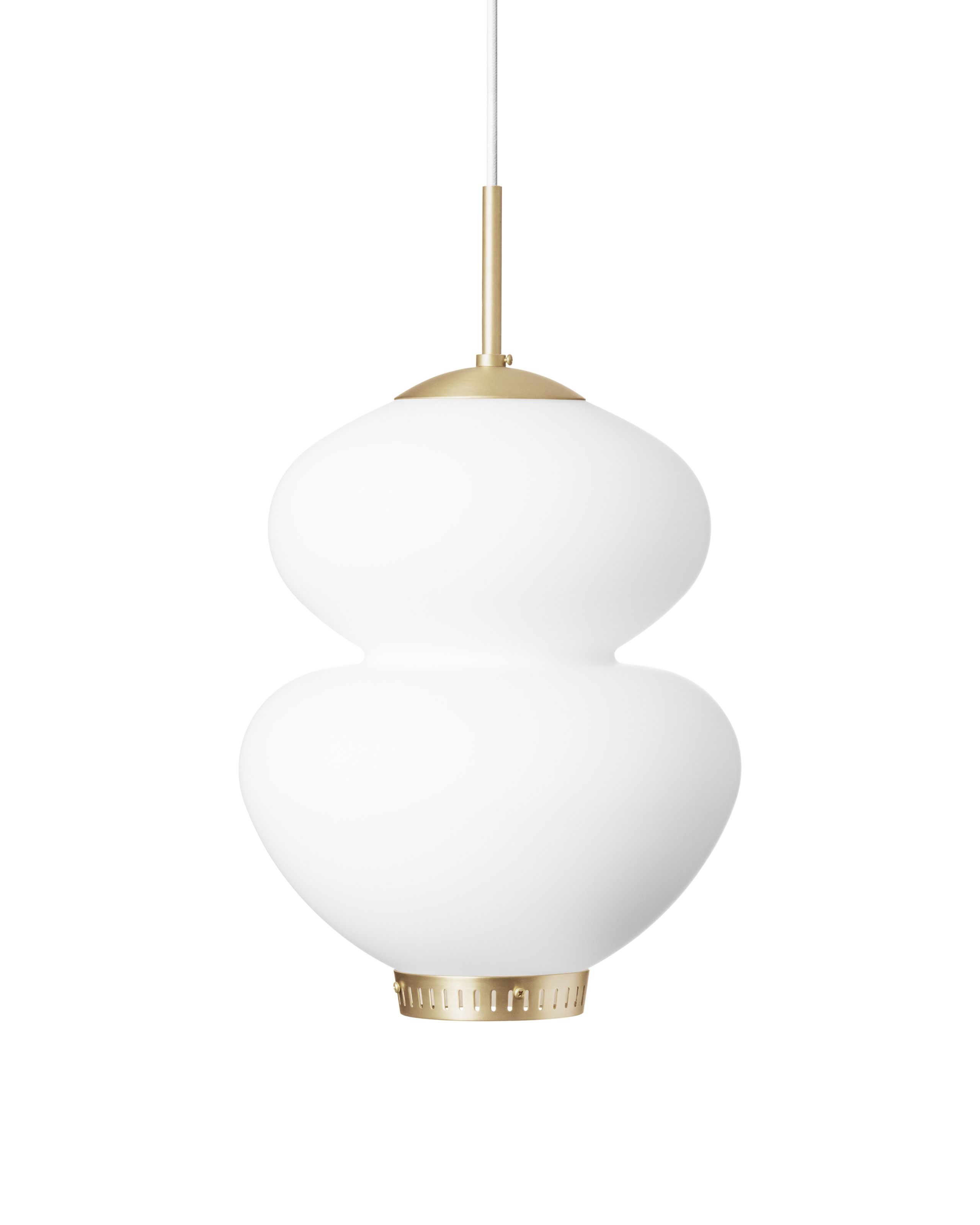 LYFA - Pendant Lamp - Peanut - White/brass 250