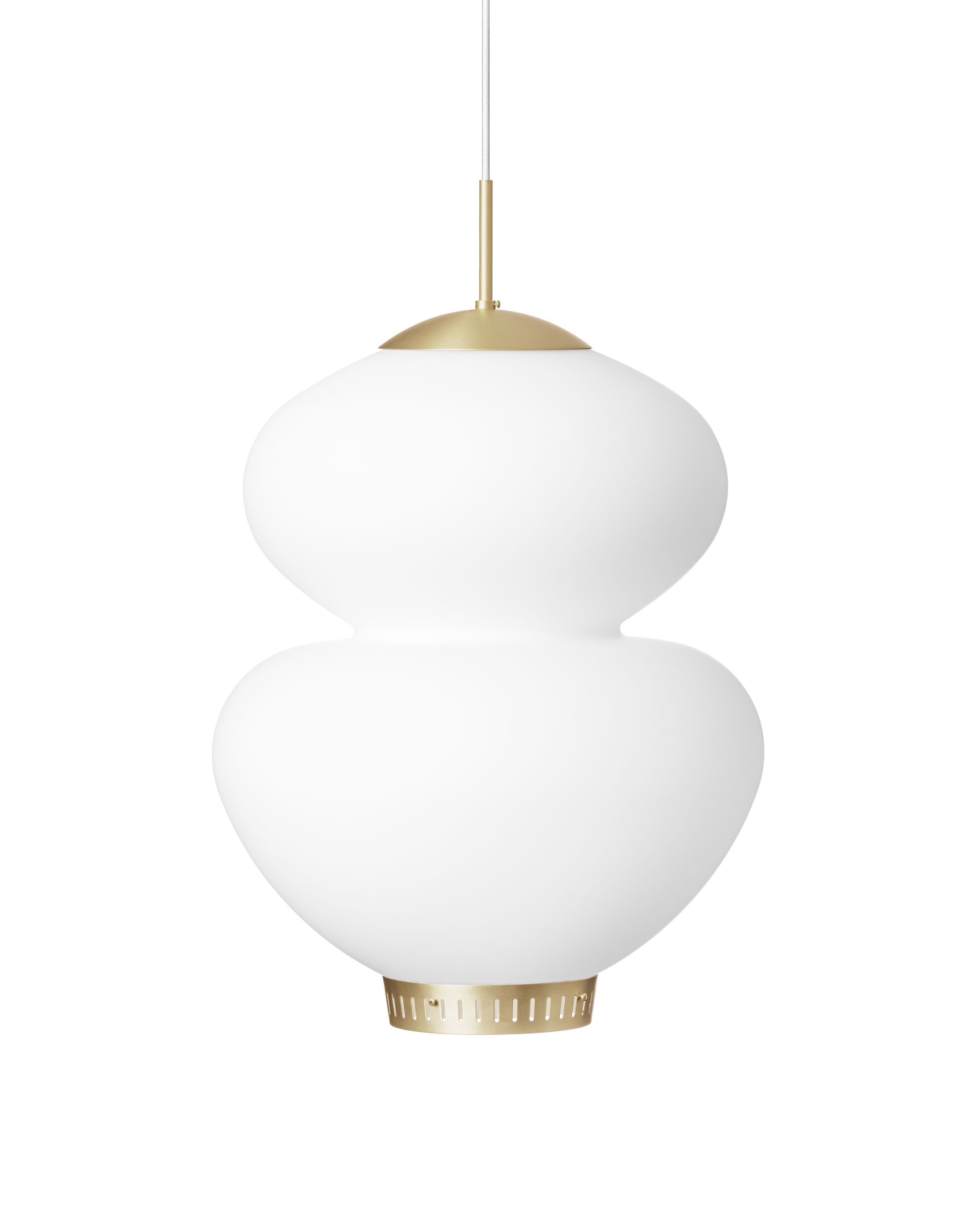 LYFA - Hanglamp - Peanut - White/brass 400