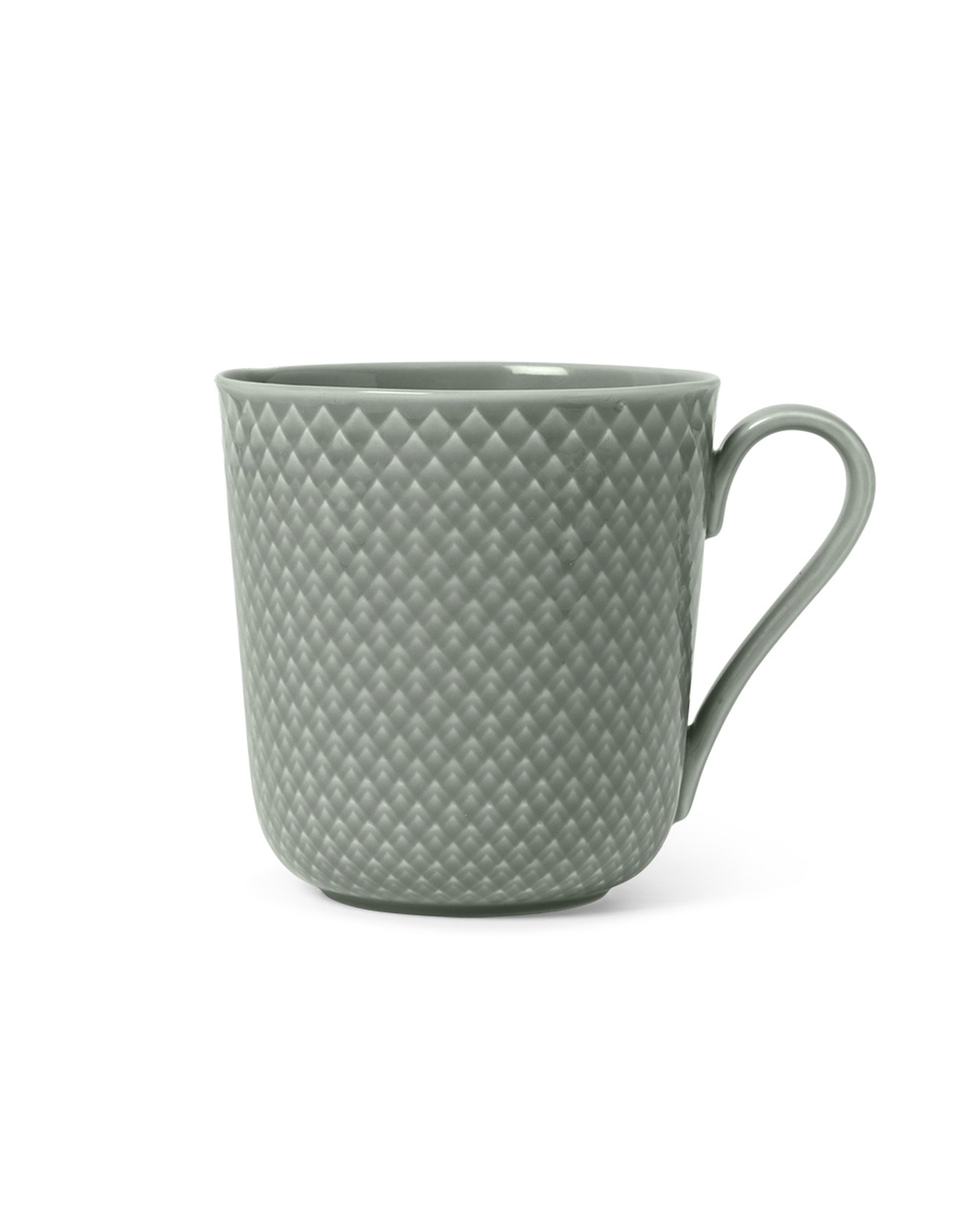 Lyngby Porcelain - Tazza - Rhombe - Krus med hank - Moss