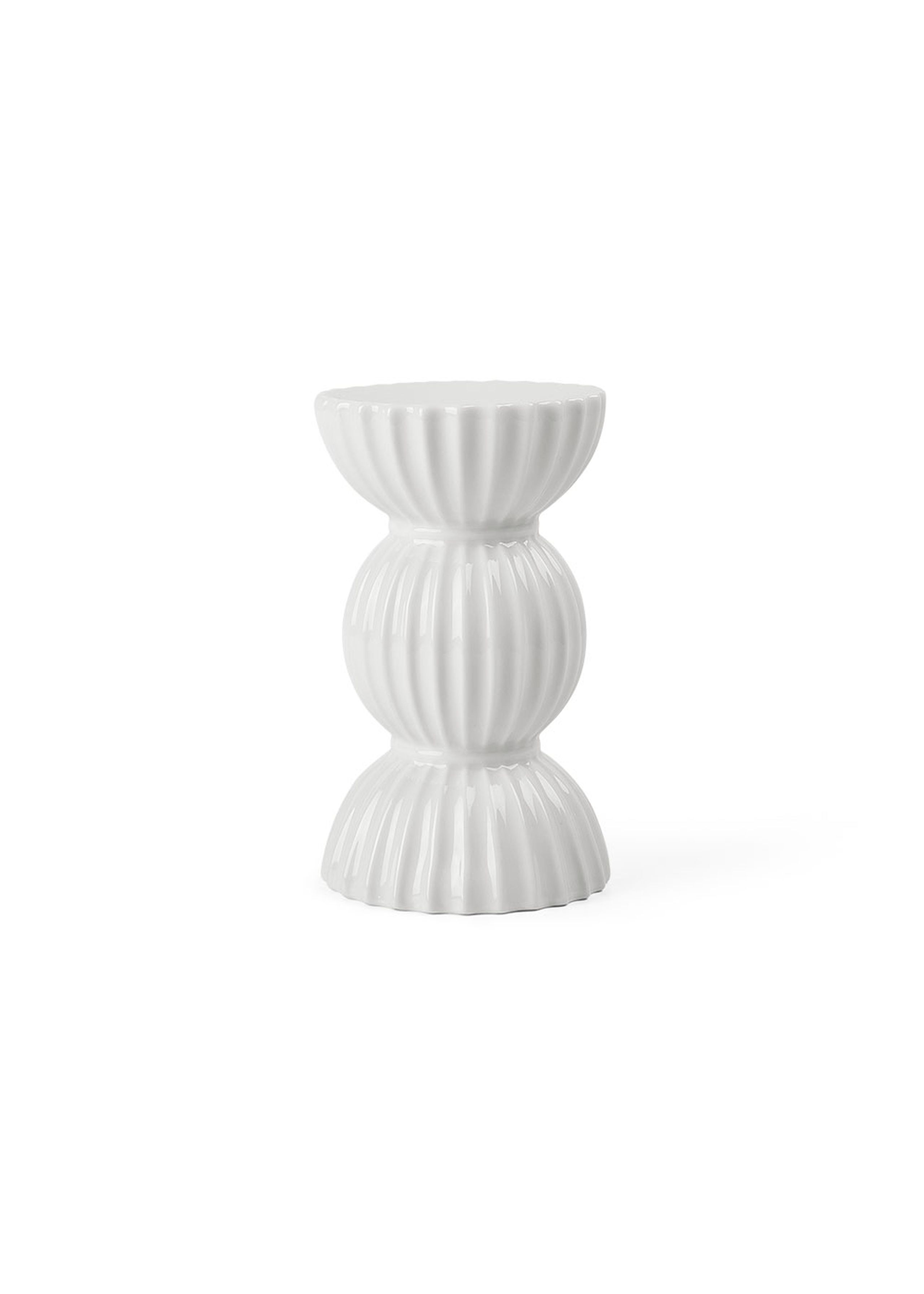 Lyngby Porcelain - Kerzenständer - Lyngby Tura Candle Holder - White