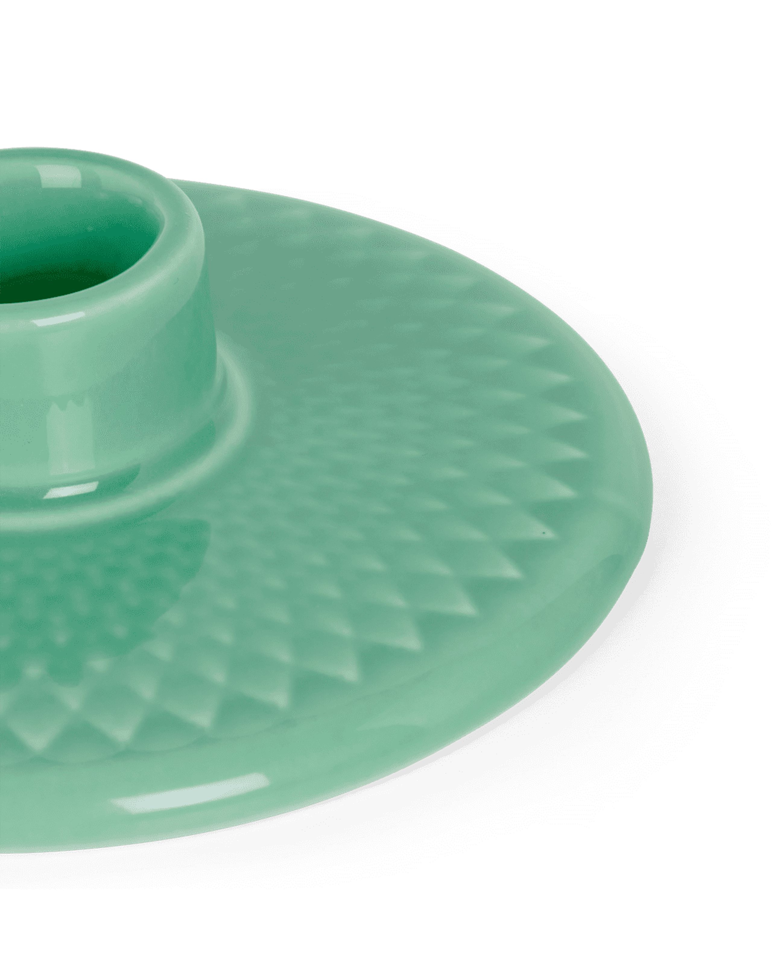 Lyngby Porcelain - Kynttilänjalka - Rhombe Color Chandelier - Green