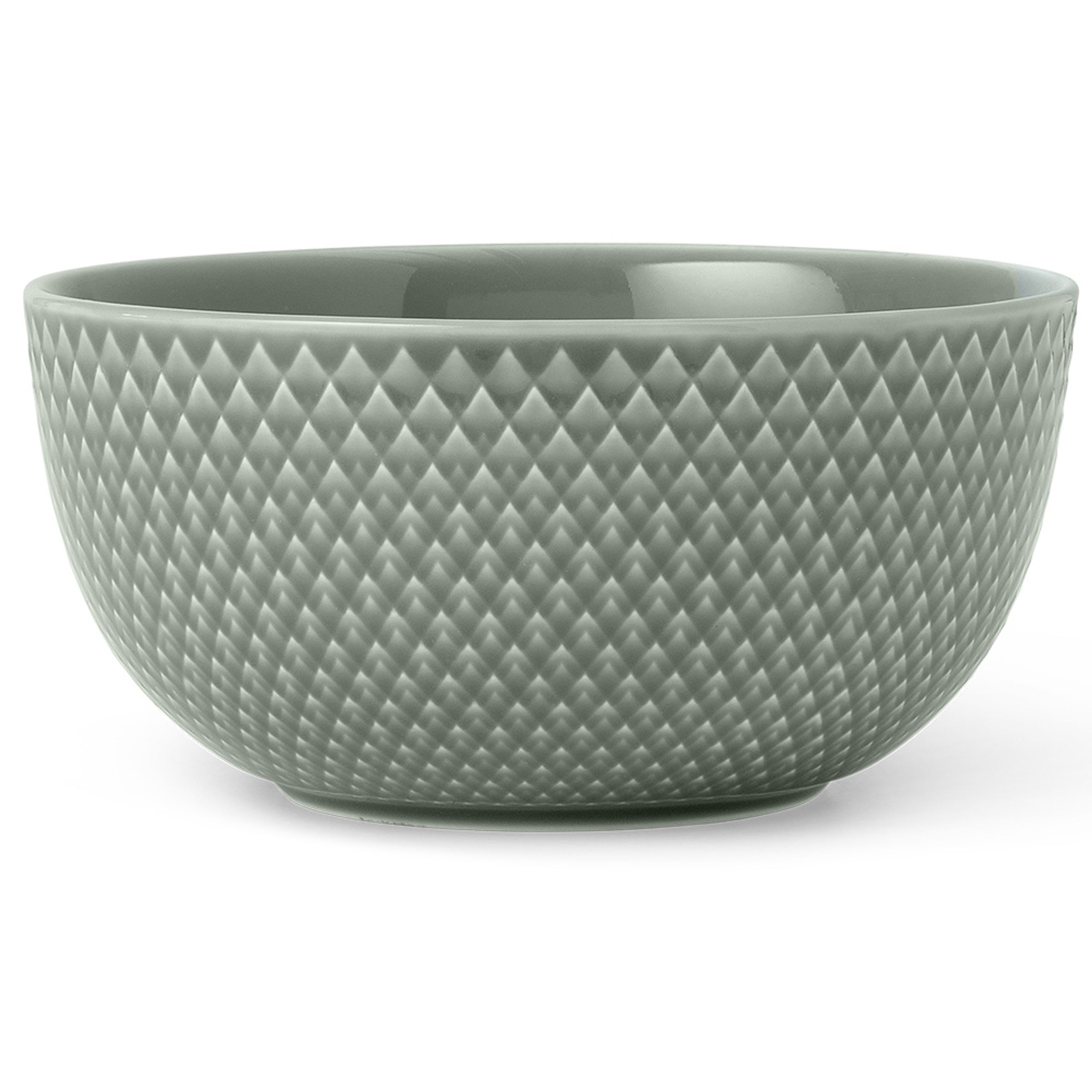 Lyngby Porcelain - Skål - Rhombe Skål Ø13 cm - Moss