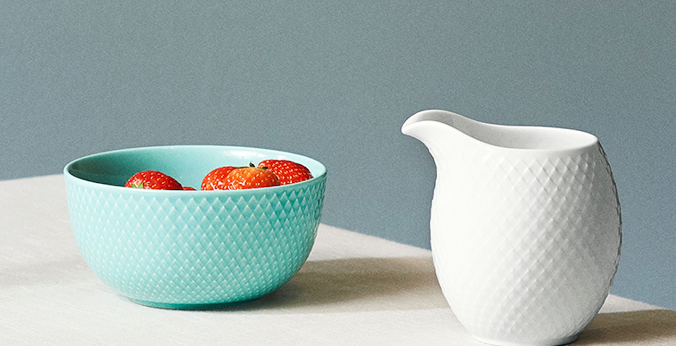 Lyngby Porcelain - Kippis - Rhombe bowl Ø11 cm - Turquoise