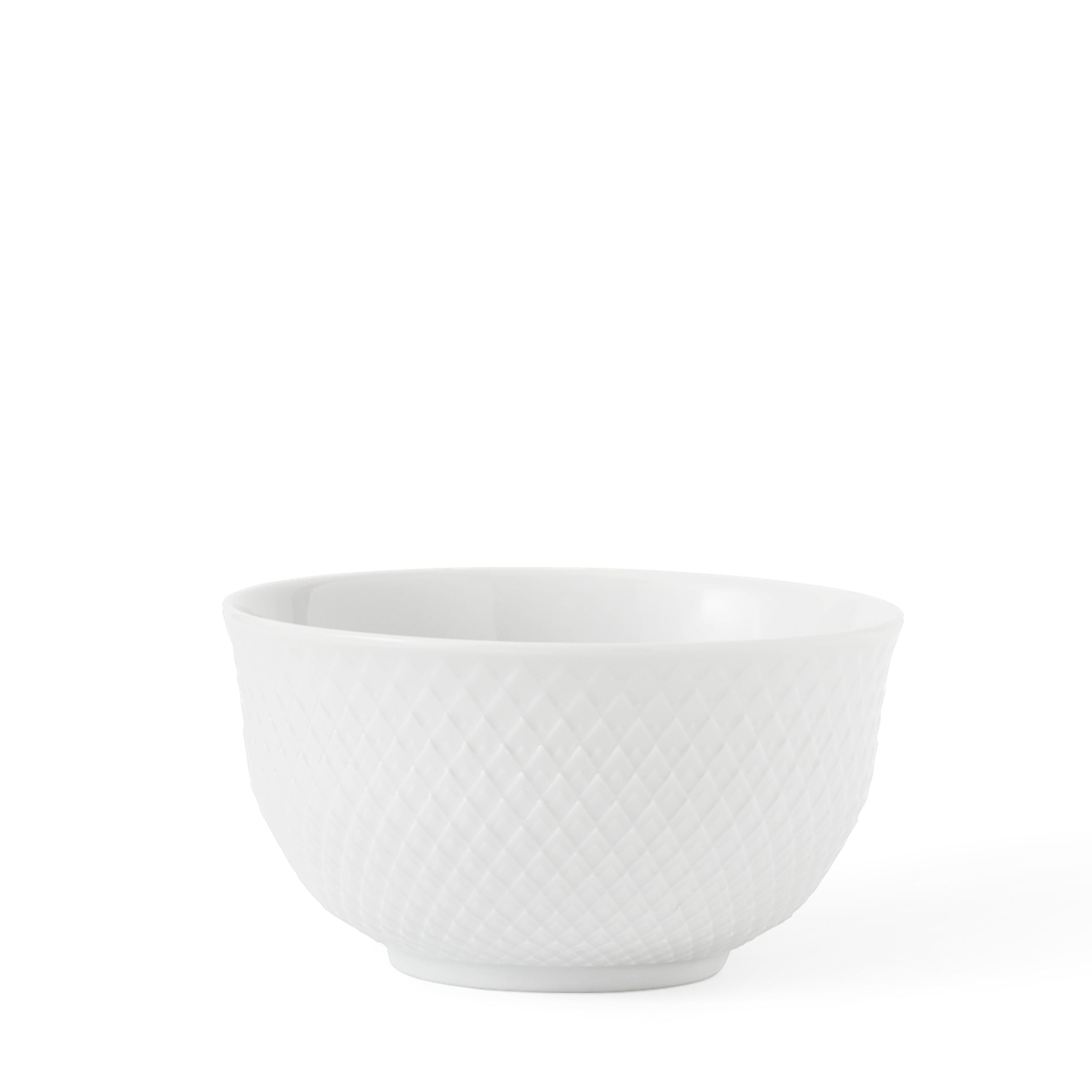 Lyngby Porcelain - Bowl - Rhombe bowl Ø13 cm - White