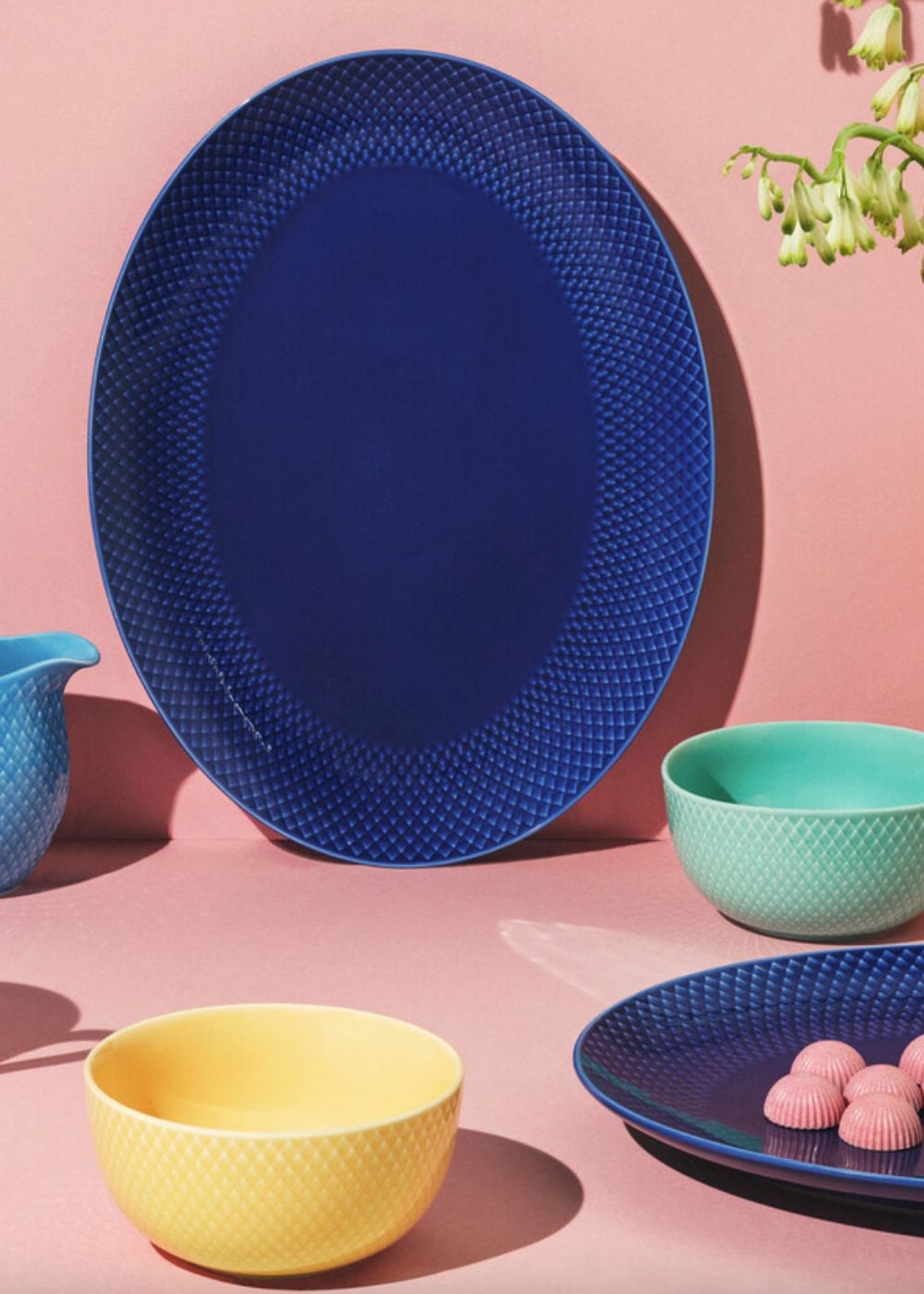 Lyngby Porcelain - Bol - Rhombe Color Bowl - Sand