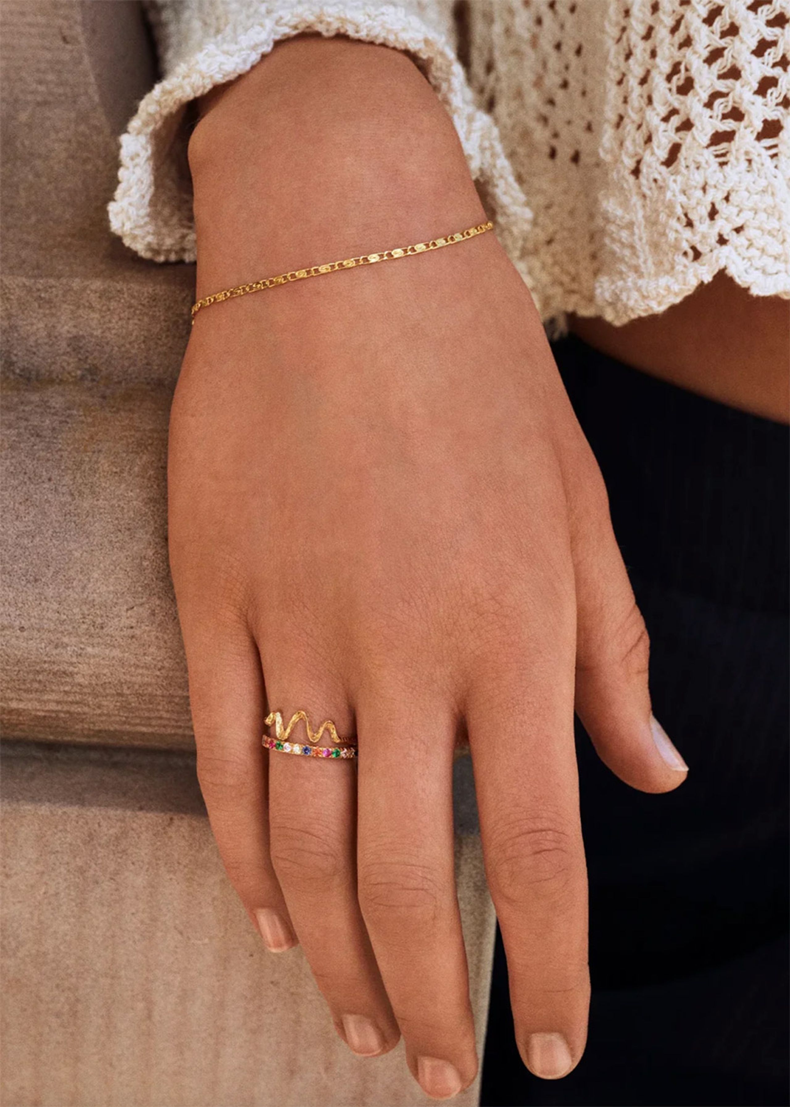 Maanesten - Armband - Eva Bracelet - Goldplated