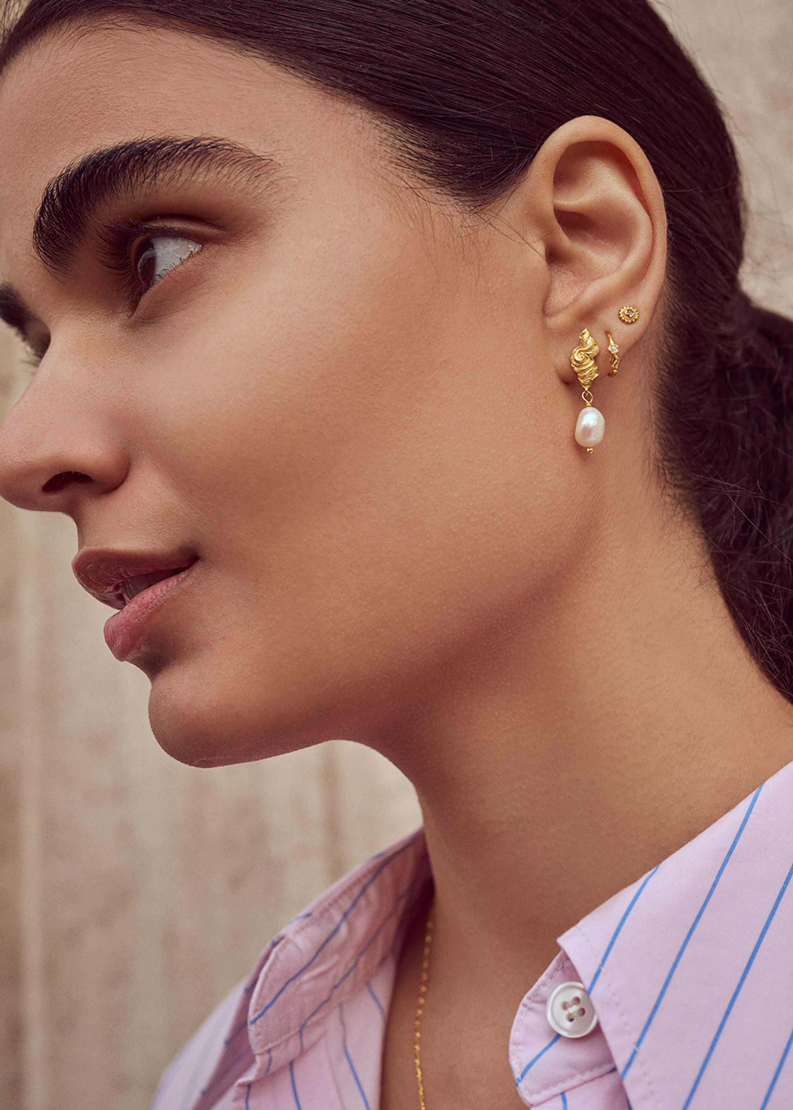 Maanesten - Earring - Florus Earring - Goldplated