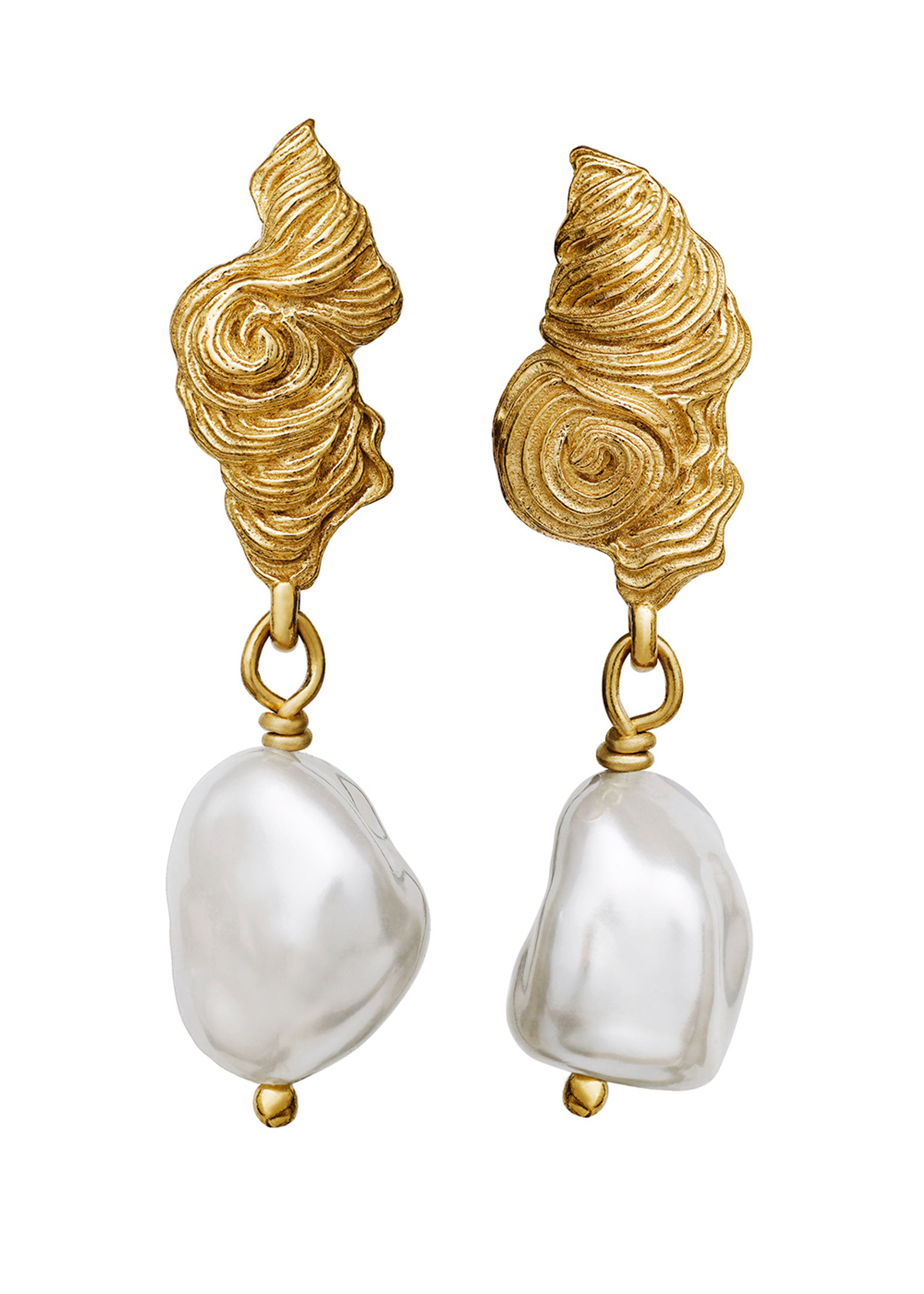 Maanesten - Pendientes - Frigg Earrings - Goldplated