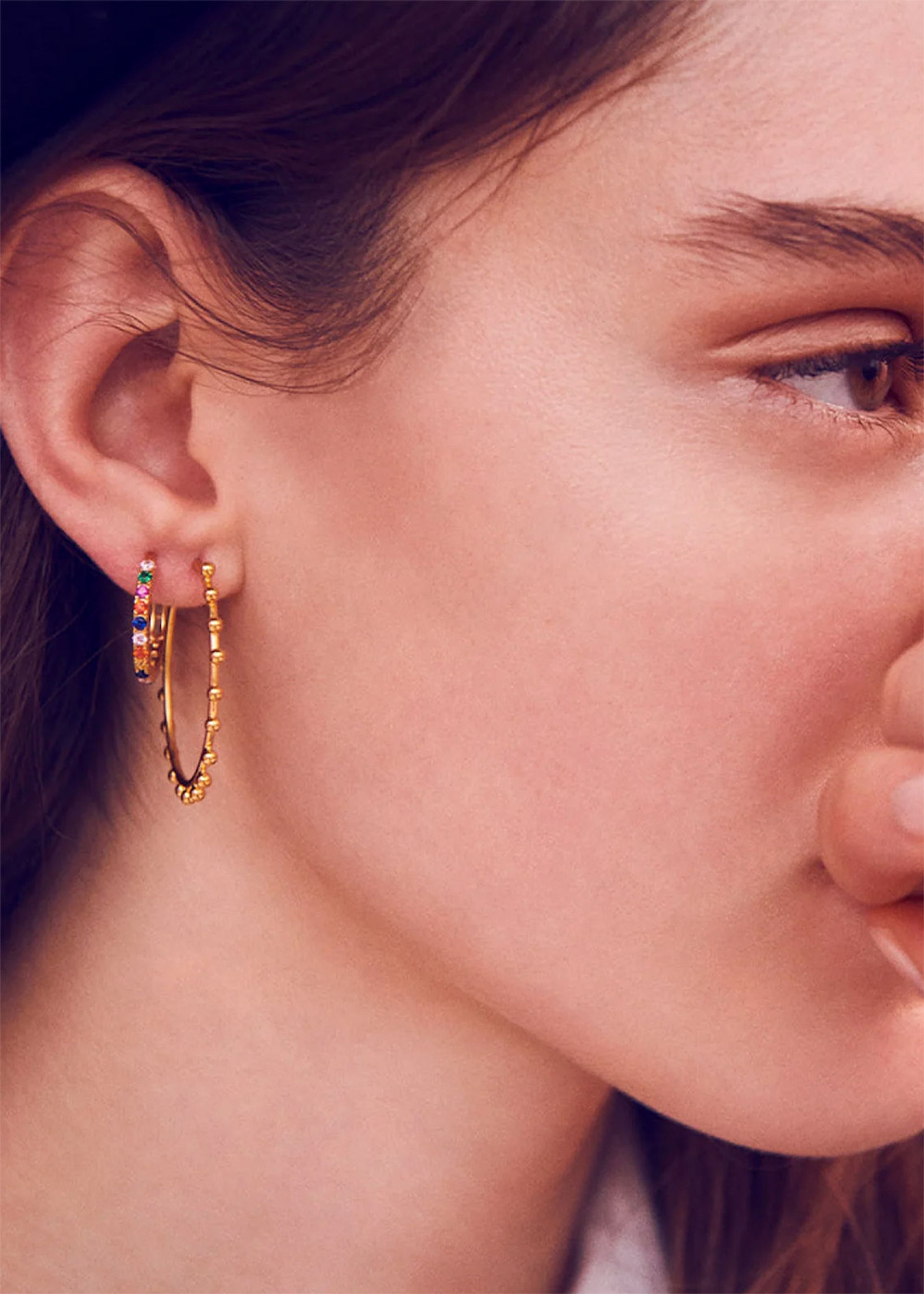 Maanesten - - Nubia Big Color Earring - Gold