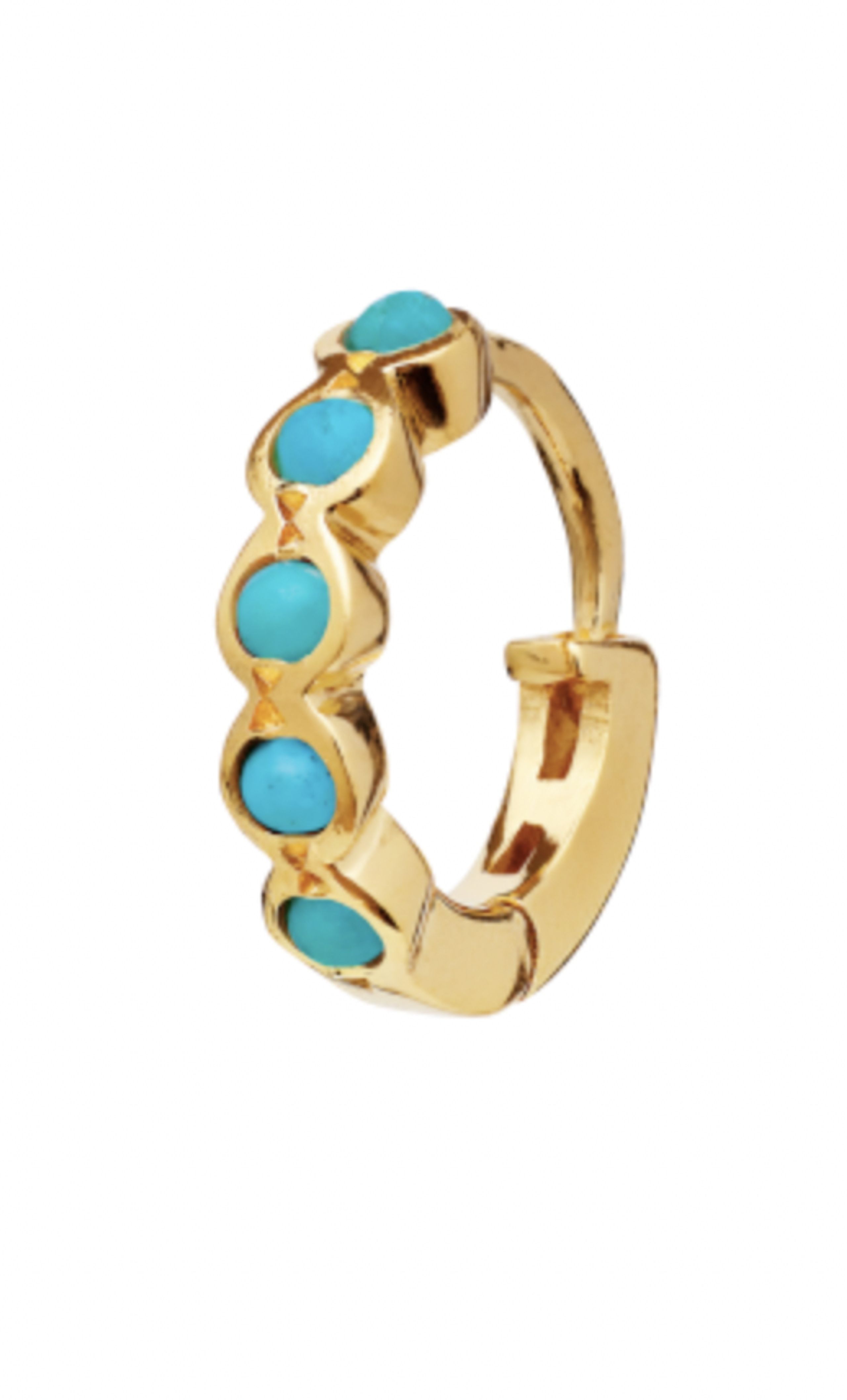 Maanesten - Oorbel - Kanya Turquise - Gold