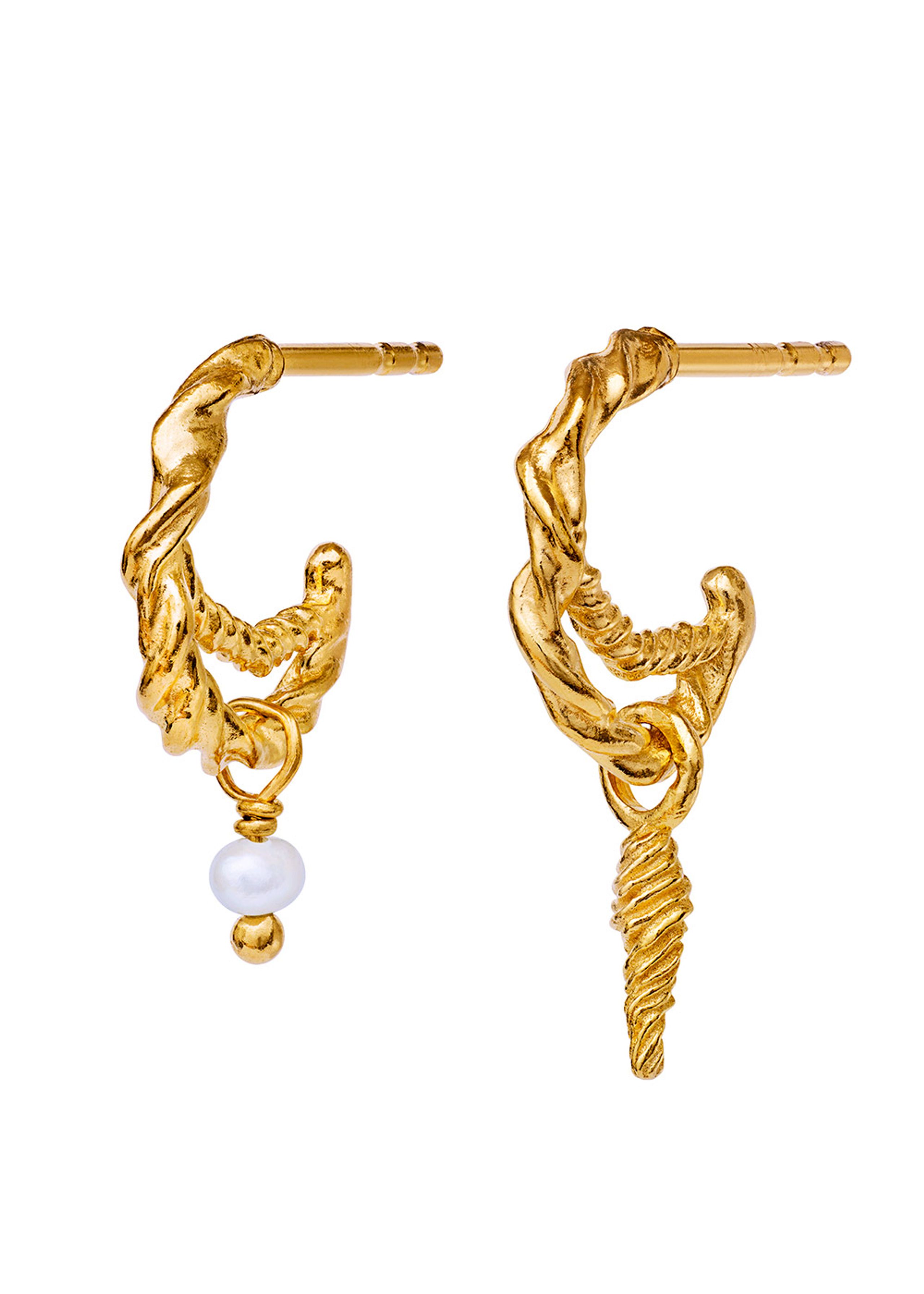 Maanesten - Earrings - Duo Earrings - Gold