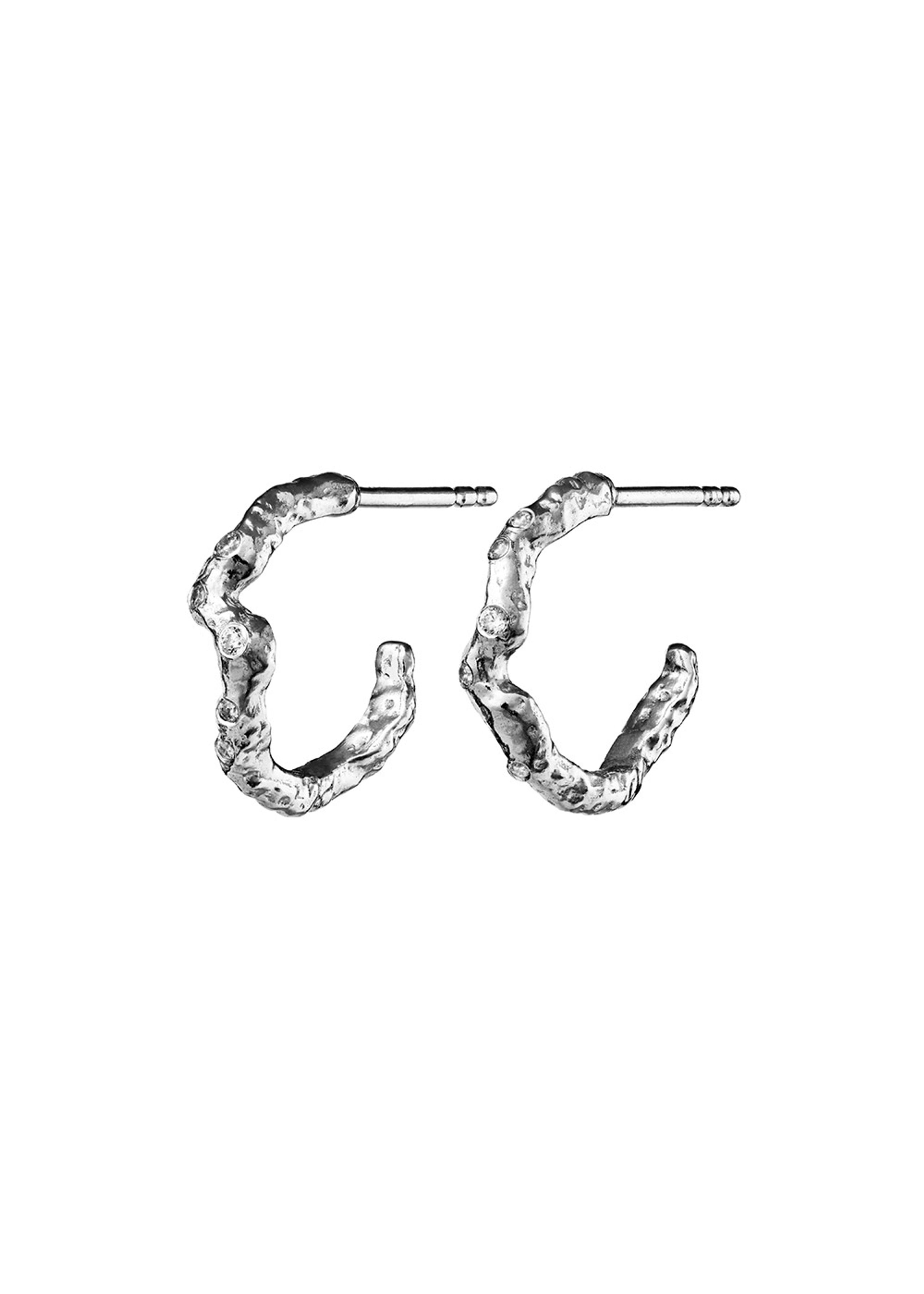Maanesten - Earrings - Janine Midi Earrings - Silver