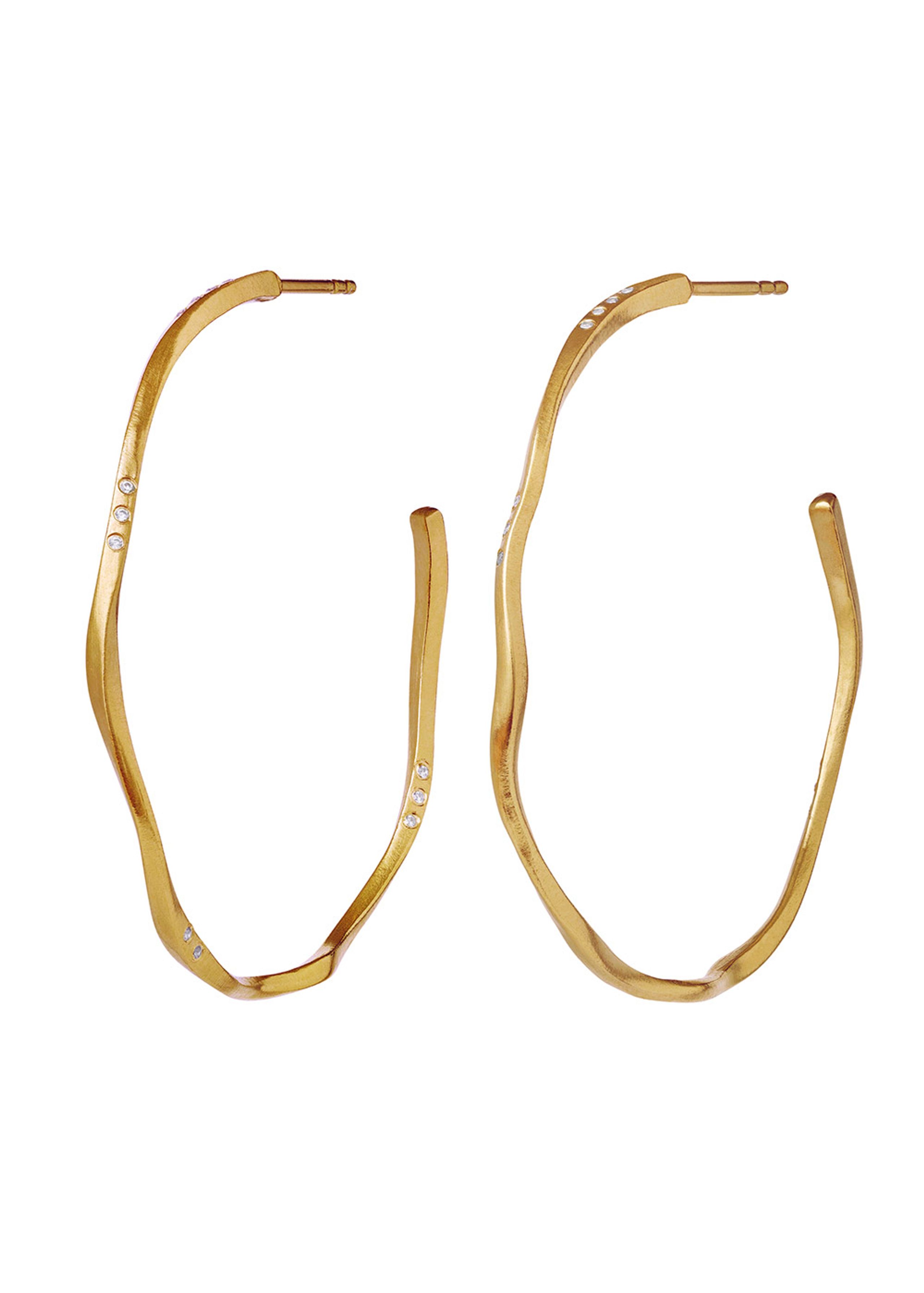 Maanesten - Earrings - Echo Grande Earrings - Gold