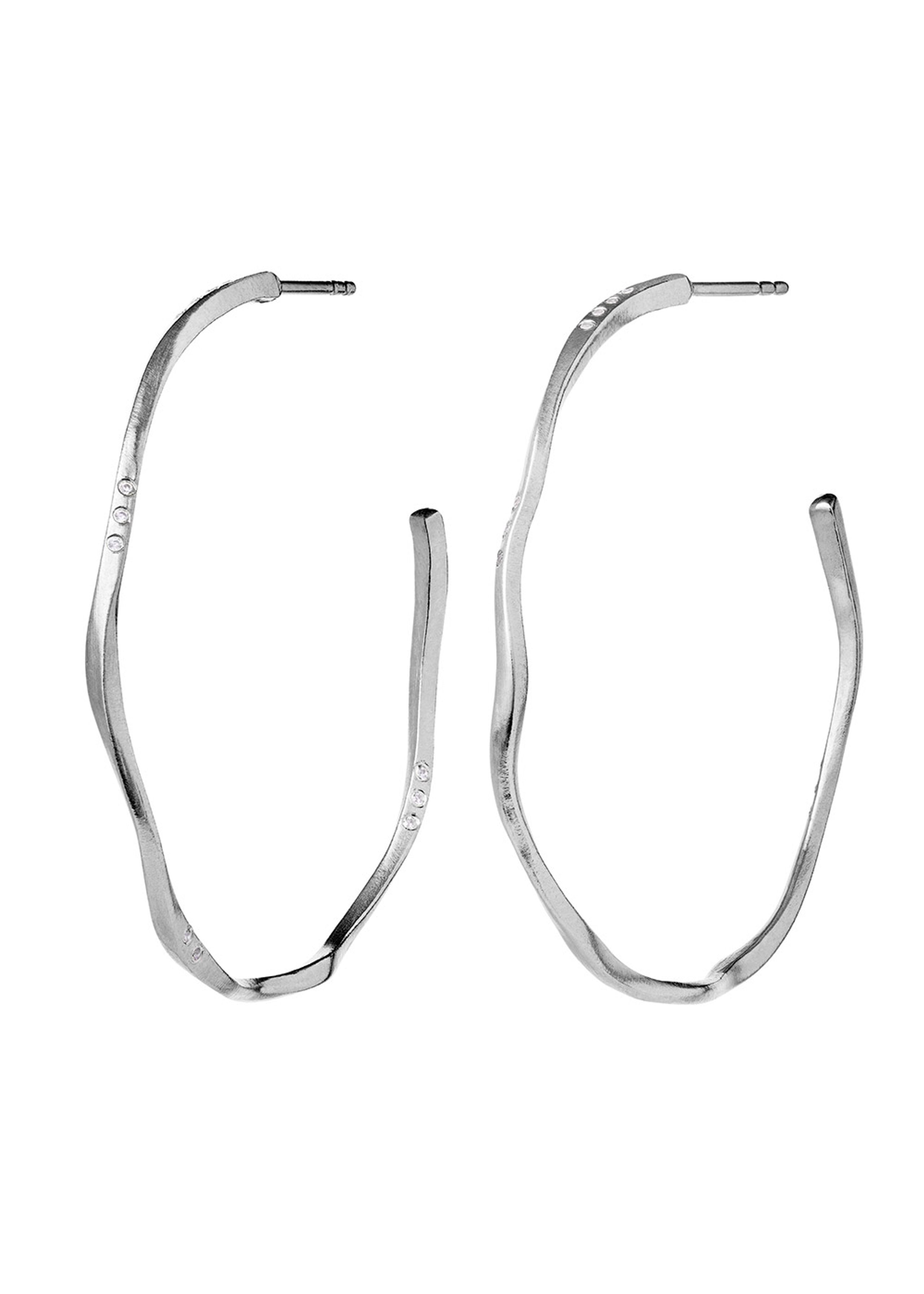 Maanesten - Boucles d'oreilles - Echo Grande Earrings - Silver