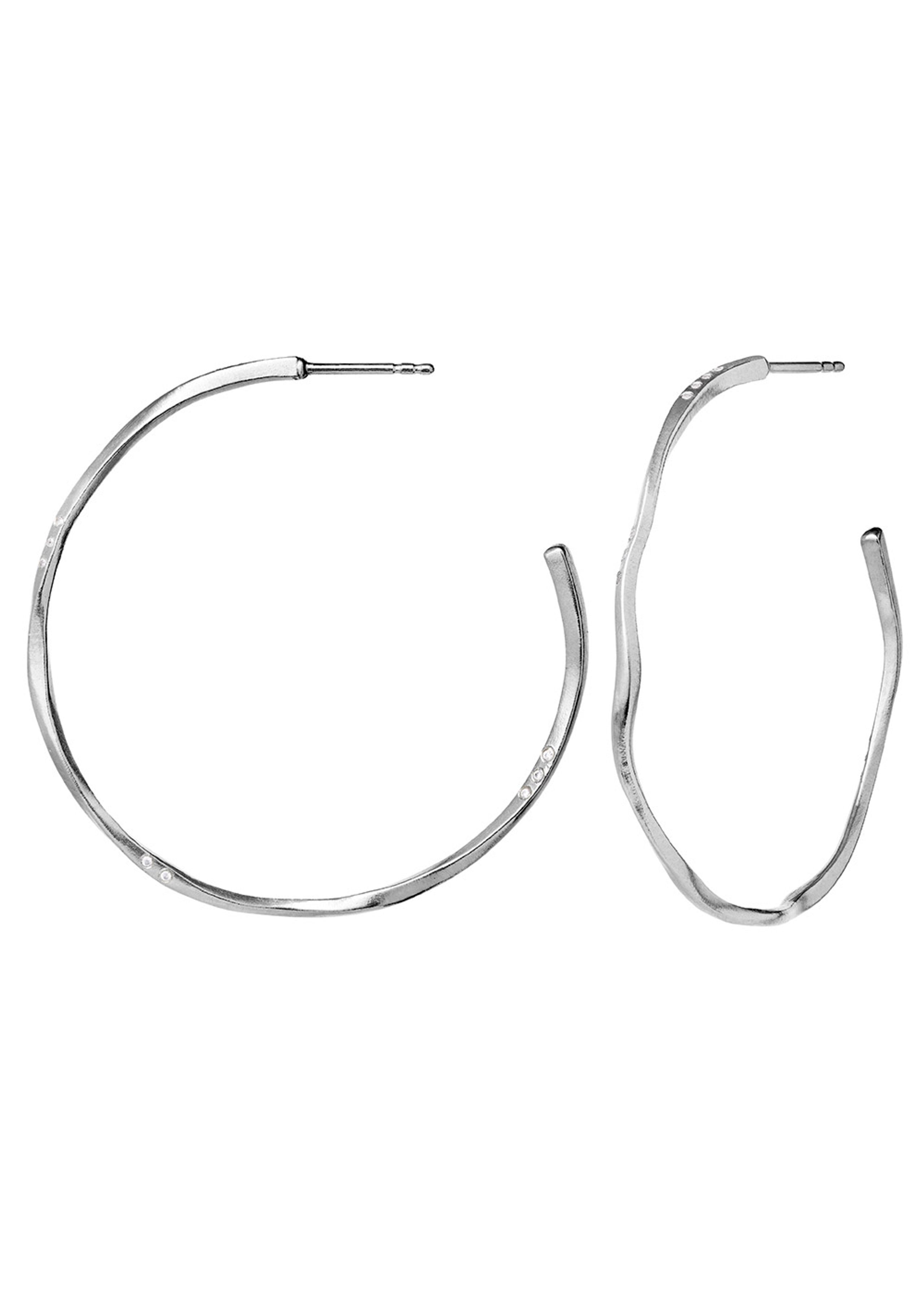 Maanesten - Boucles d'oreilles - Echo Grande Earrings - Silver