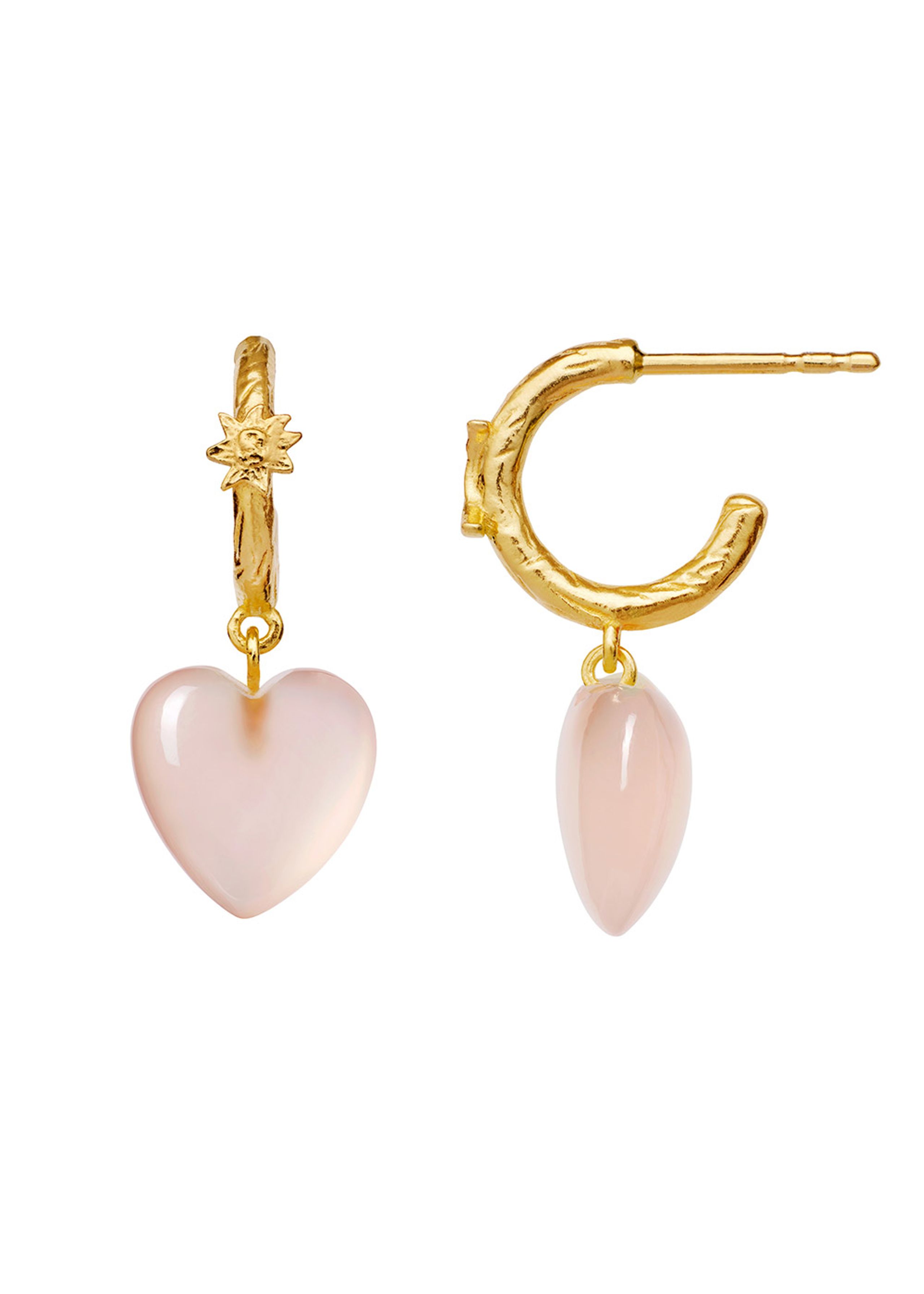 Maanesten - Ohrringe - Embrace Earrings - 18 ct gold plated 925 Sterling silver