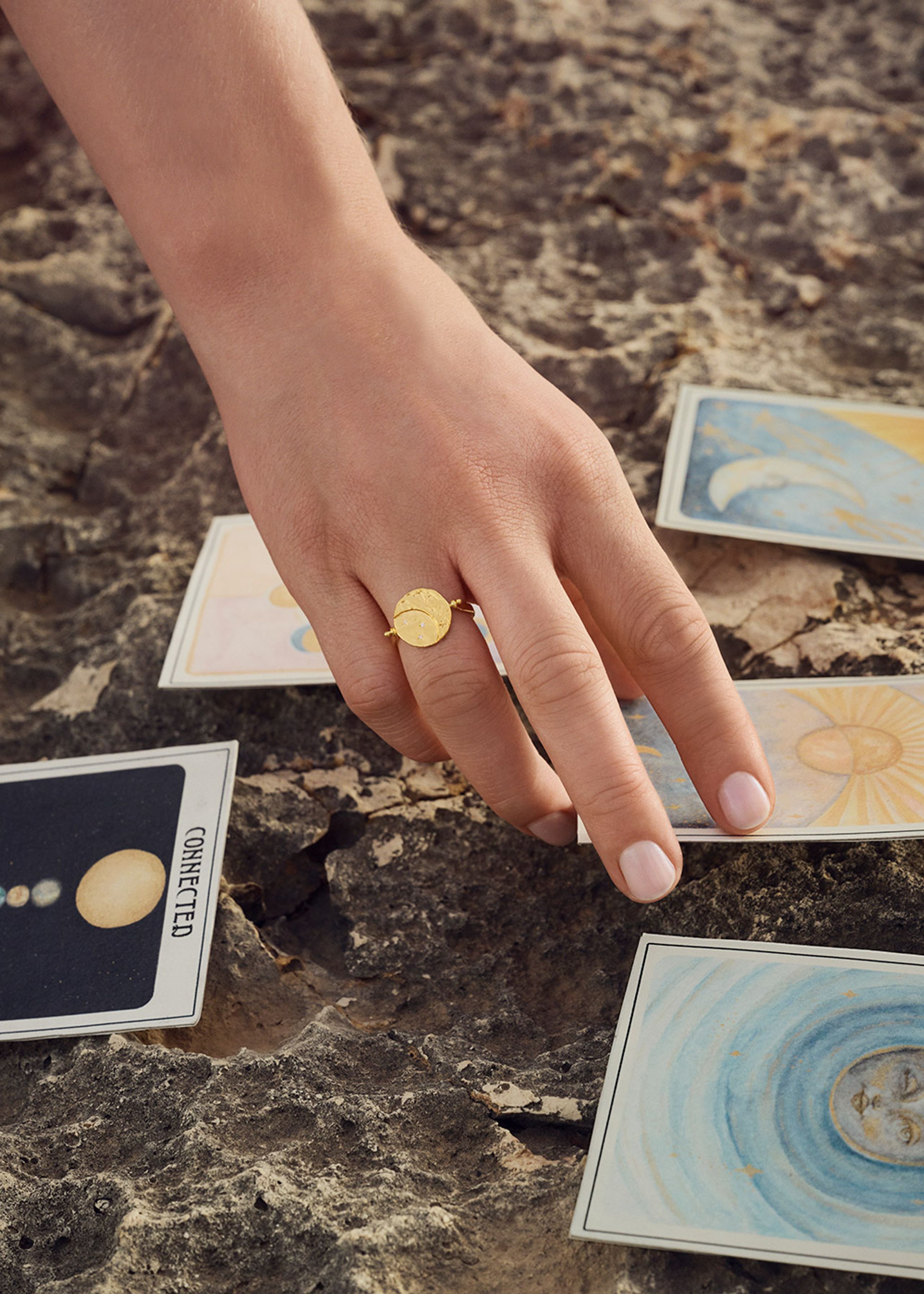 Maanesten - Ring - Sunna Ring - 18 ct gold plated 925 Sterling silver