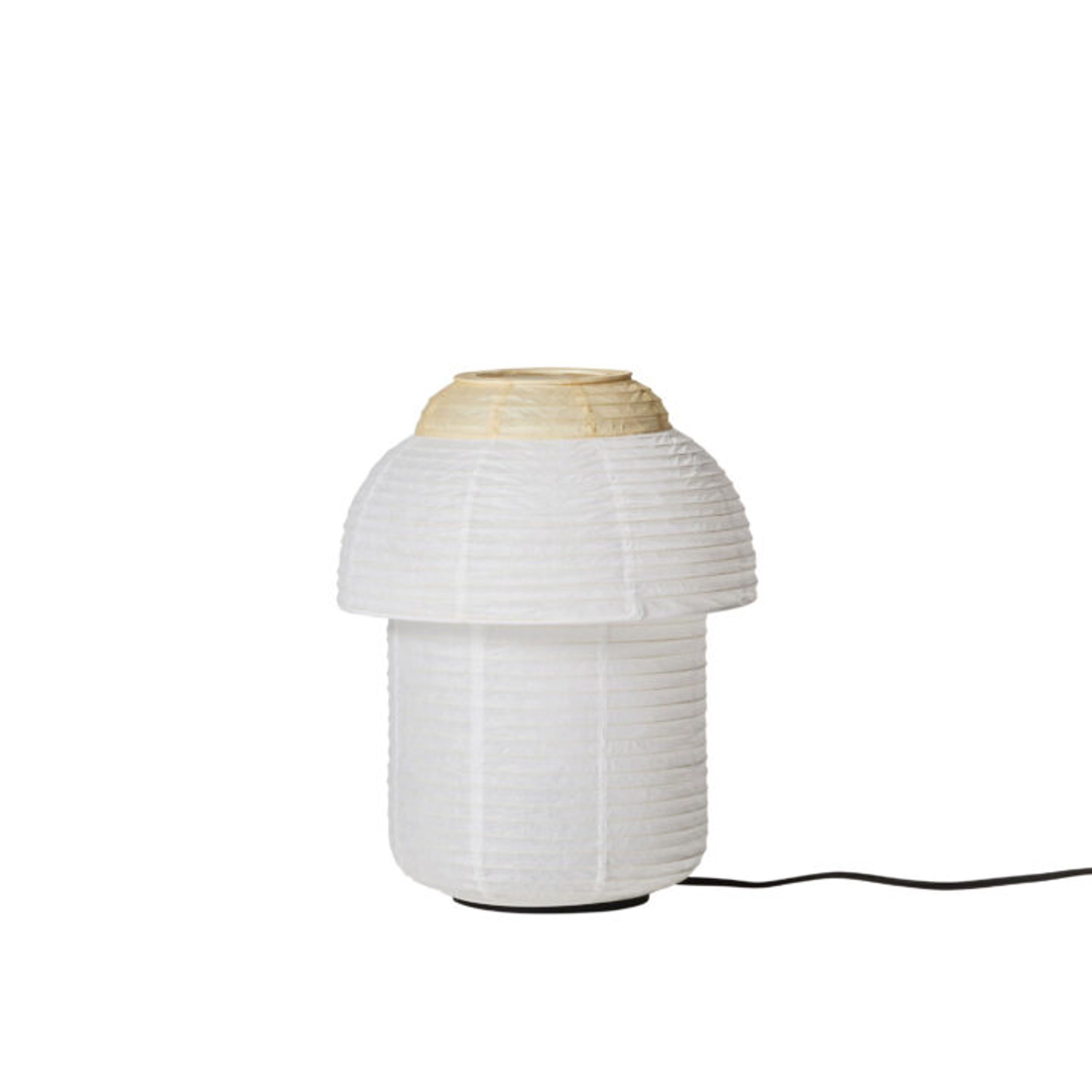Made by Hand - Lampa stołowa - Papier double table lamp Ø30 - Soft yellow