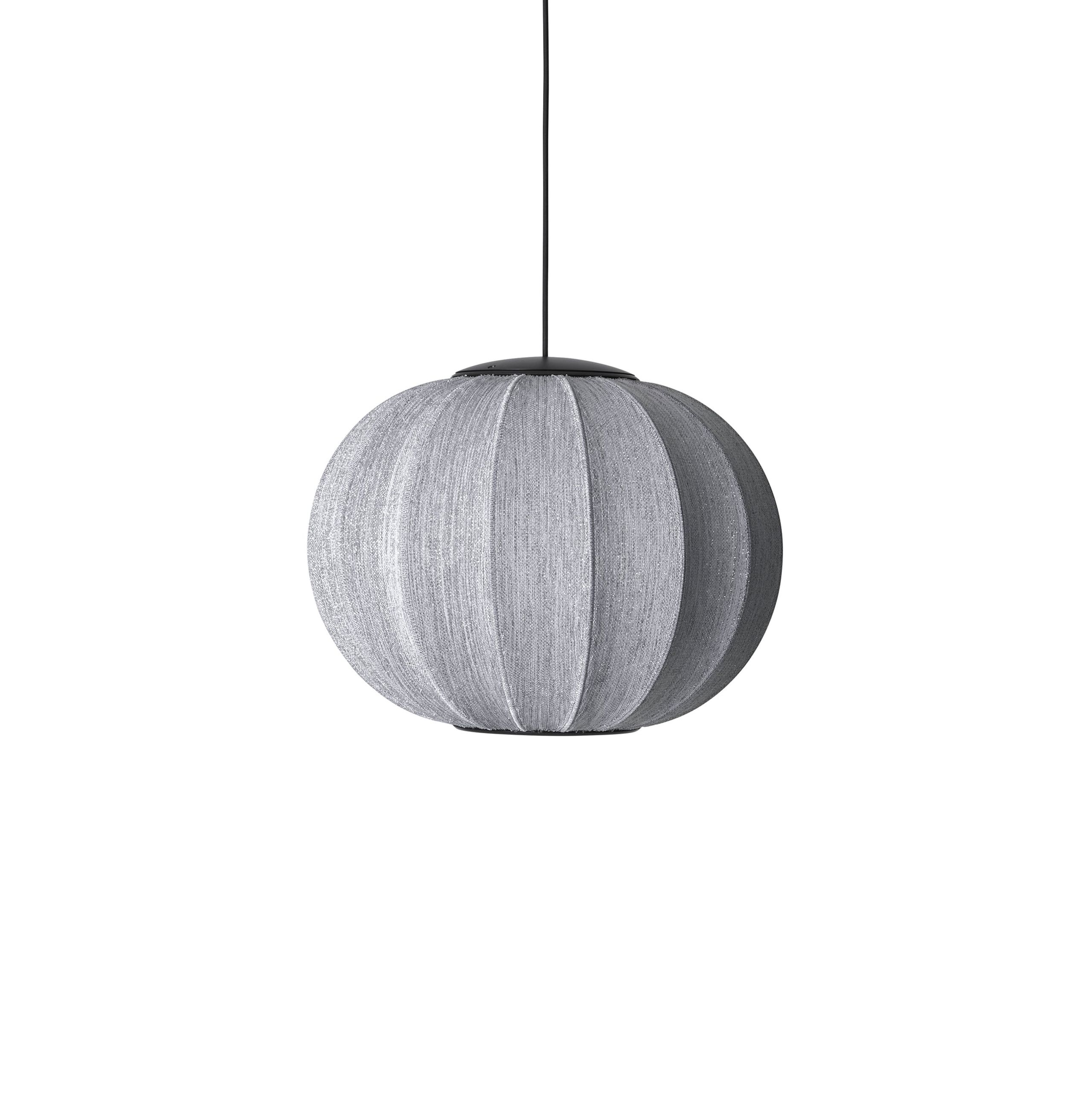 Made by Hand - Pendel - Knit-Wit Anniversary Pendant LED - Glitter Silver Ø45 Round