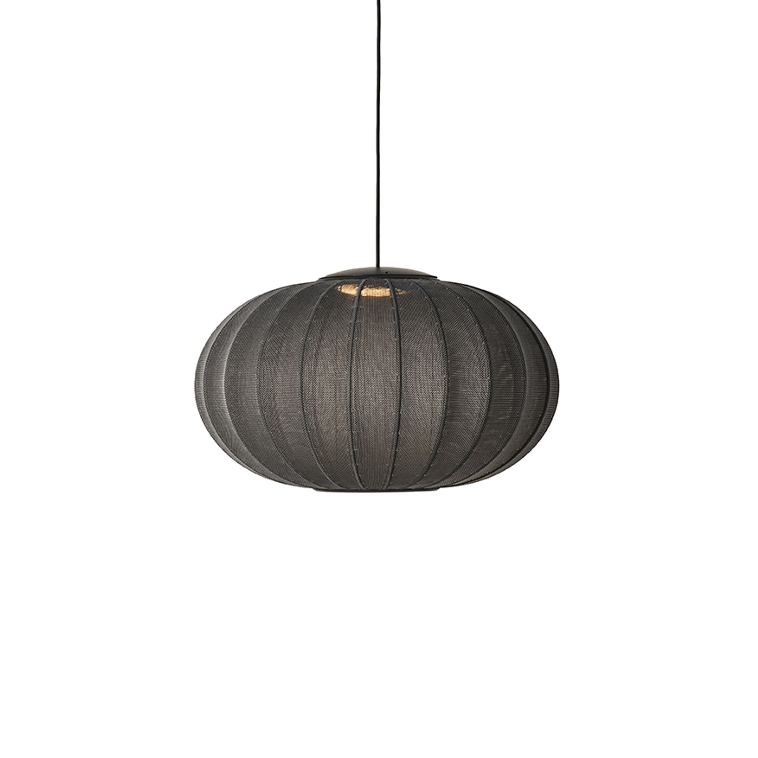 Made by Hand - Pendant Lamp - Knit-Wit Ø57 Oval Pendant LED - Black