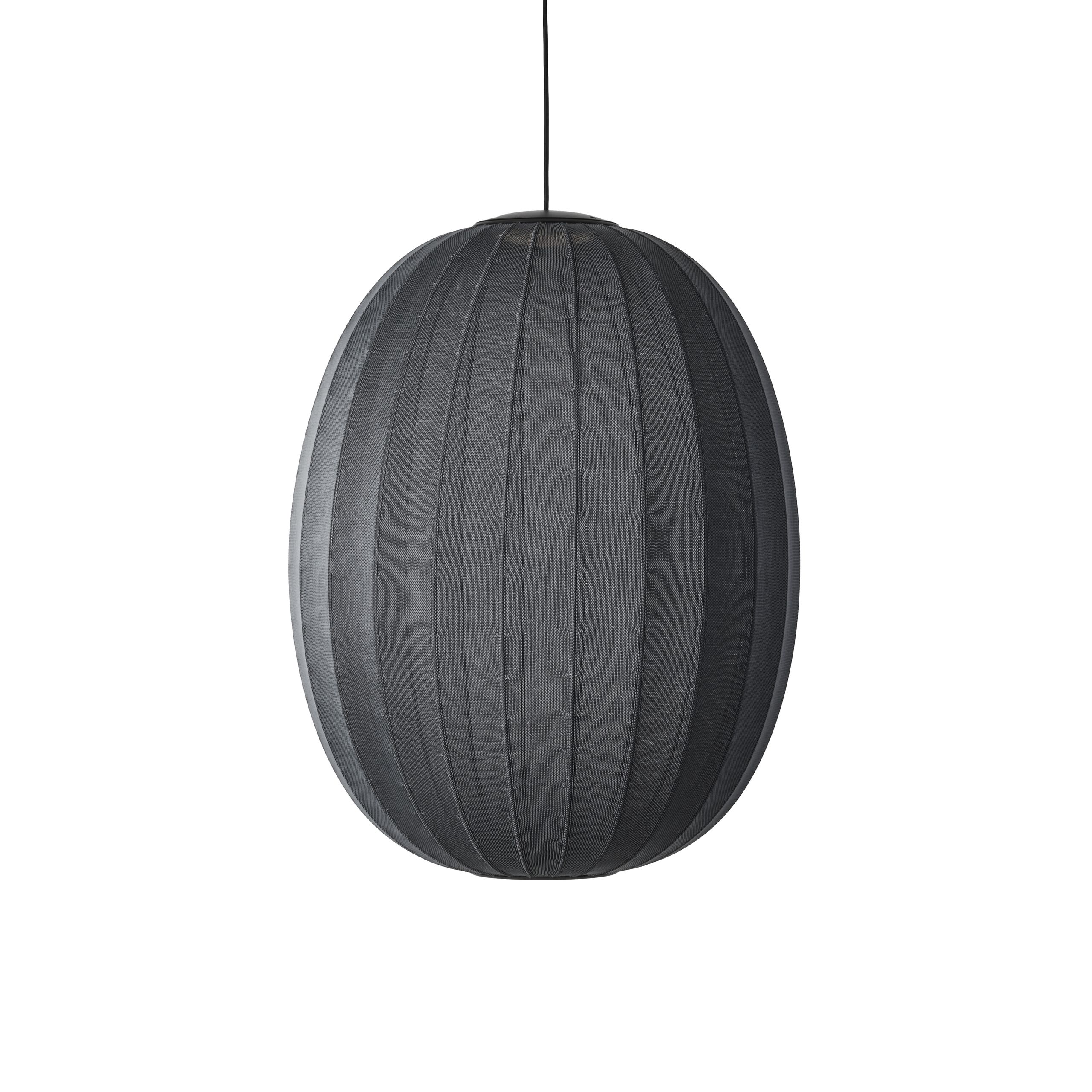 Made by Hand - Pendule - Knit-Wit Ø65 High Oval Pendant LED - Black