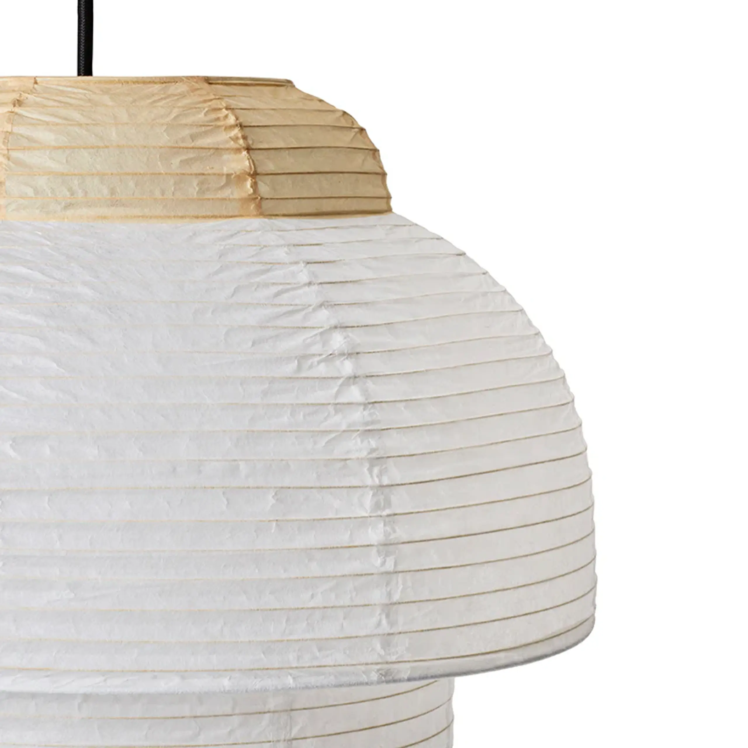 Made by Hand - Pendant Lamp - Papier Double Lamp - Soft yellow