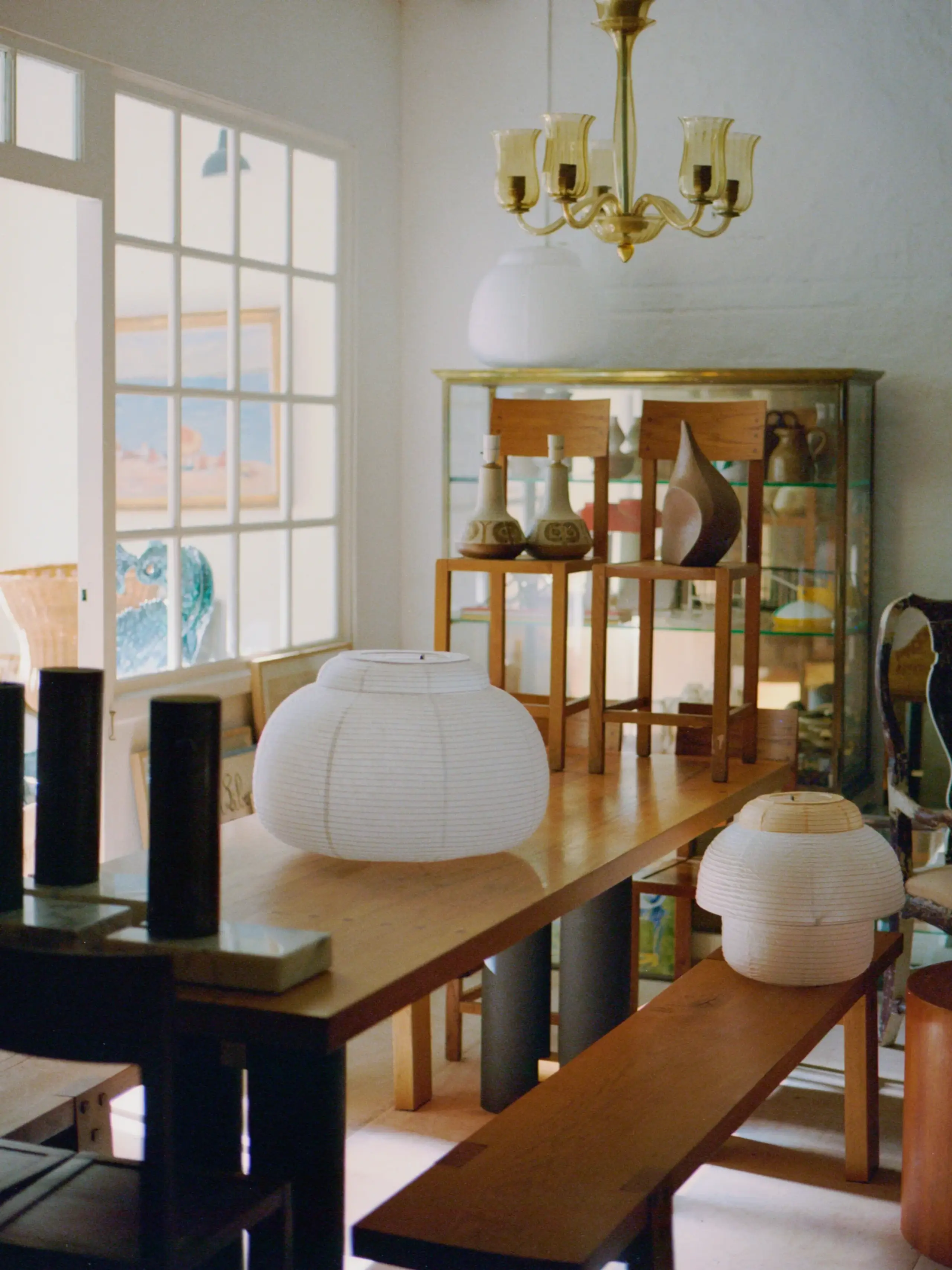 Made by Hand - Pendant Lamp - Papier Double Lamp - Soft yellow