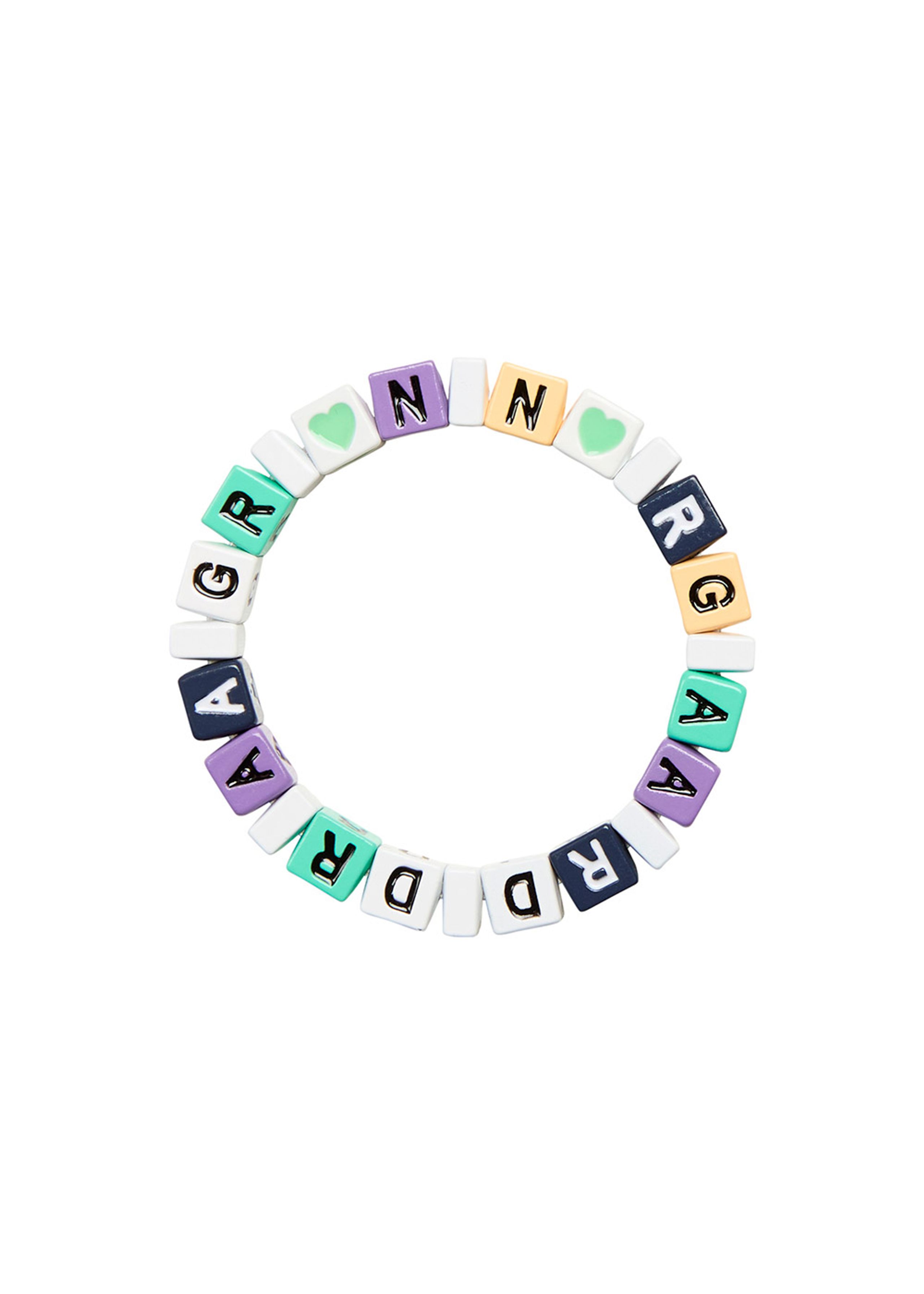 Mads Nørgaard - Bracelet - ABC Franke Bracelet - Pastel Dream/Cabbage