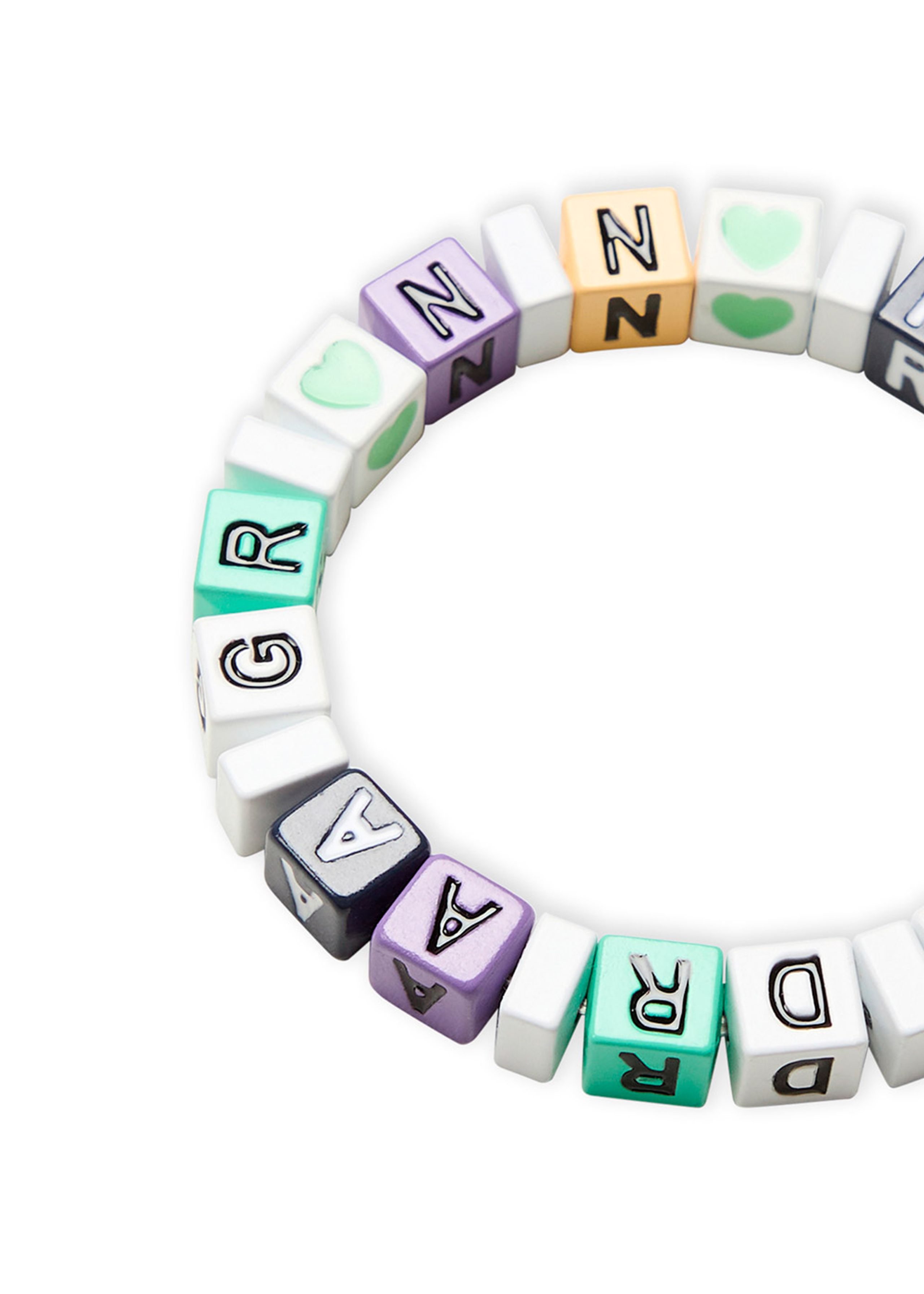 Mads Nørgaard - Bracelet - ABC Franke Bracelet - Pastel Dream/Cabbage