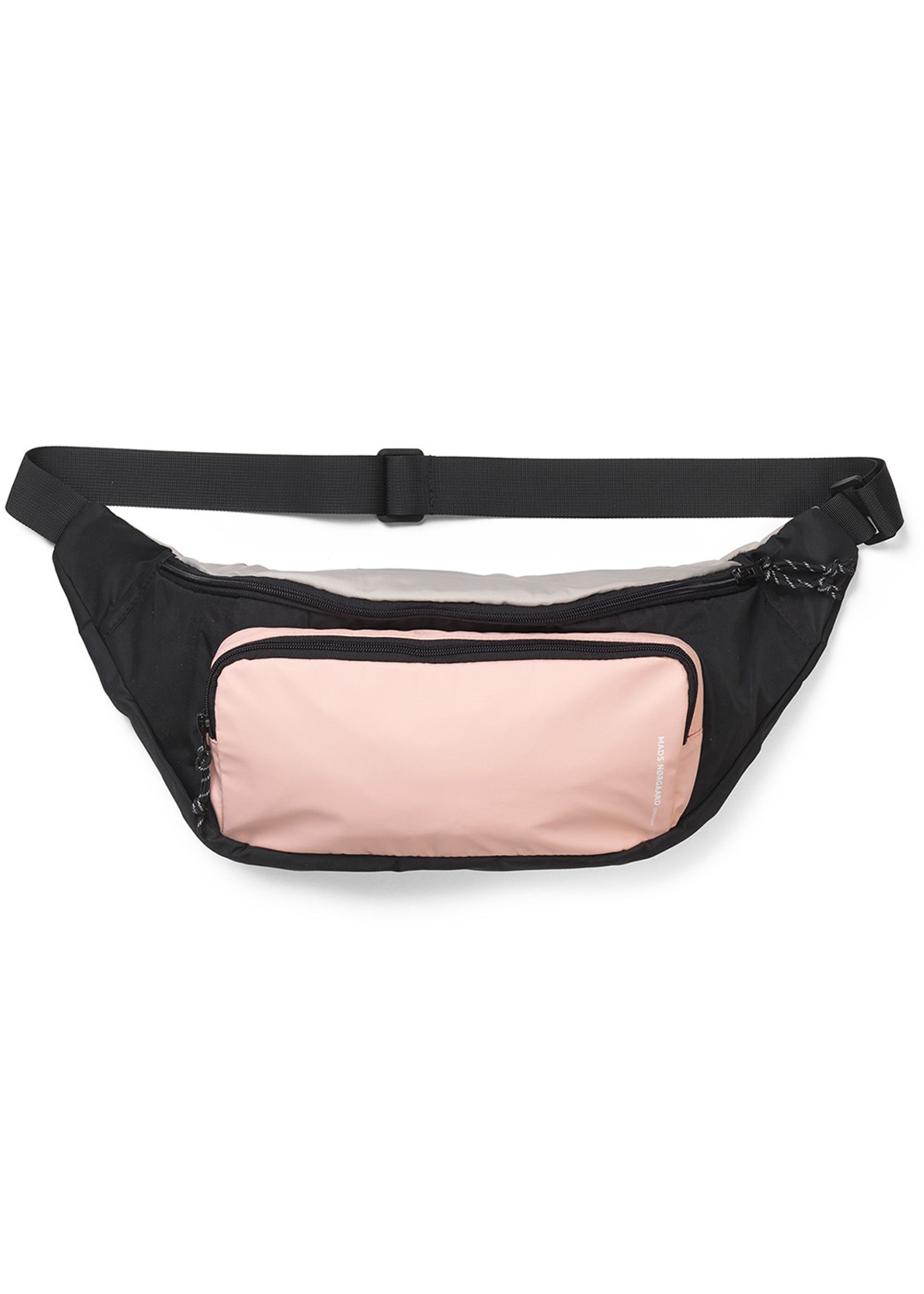 Mads Nørgaard - Riñonera - Tian Coco Block Bum Bag - Black/Coral Cloud