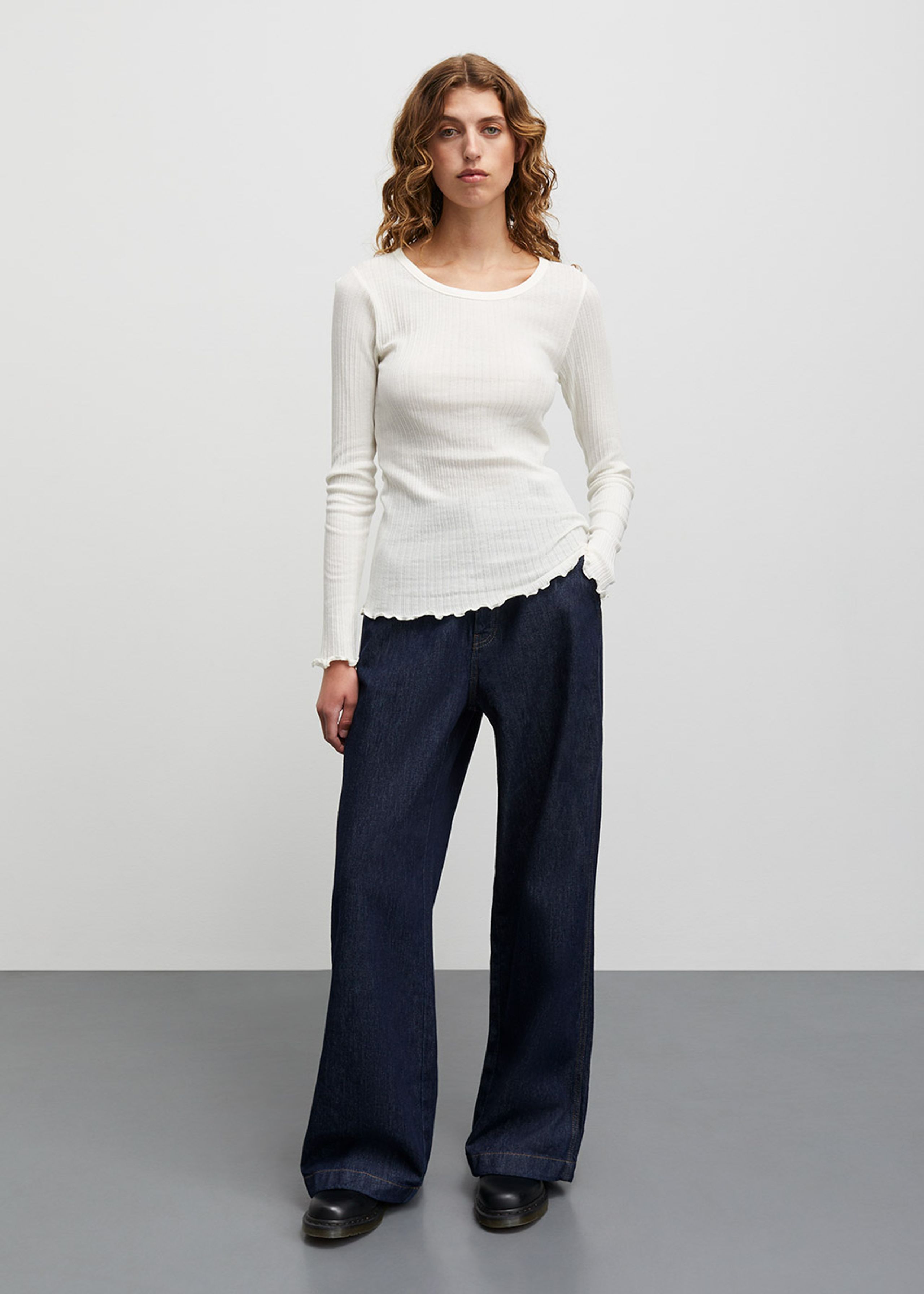 Mads Nørgaard - Hose - Cosy Denim Sotem Pants - Dark Indigo