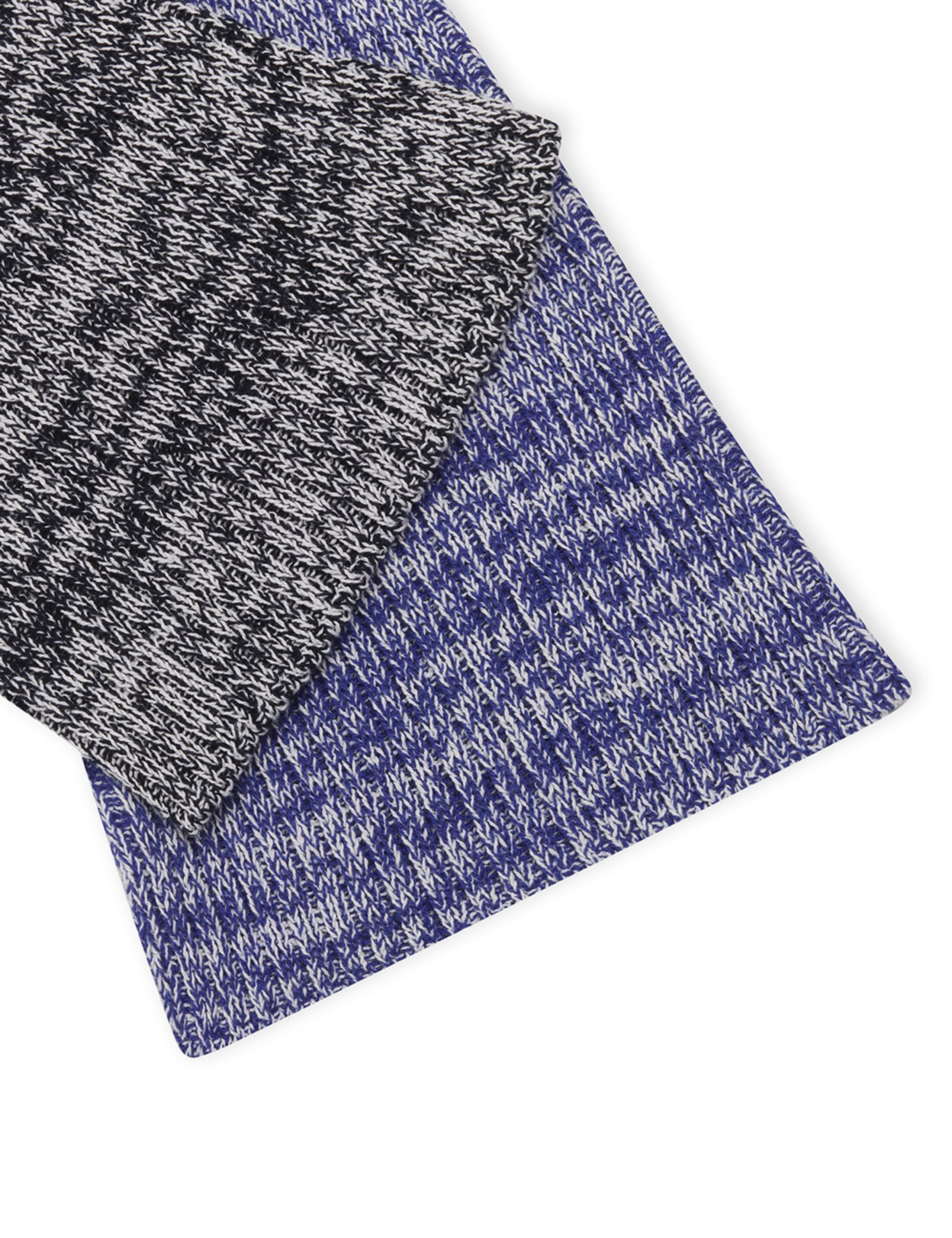 Mads Nørgaard - Pants - Patch Perly Knit Pants - Estate Blue Mix