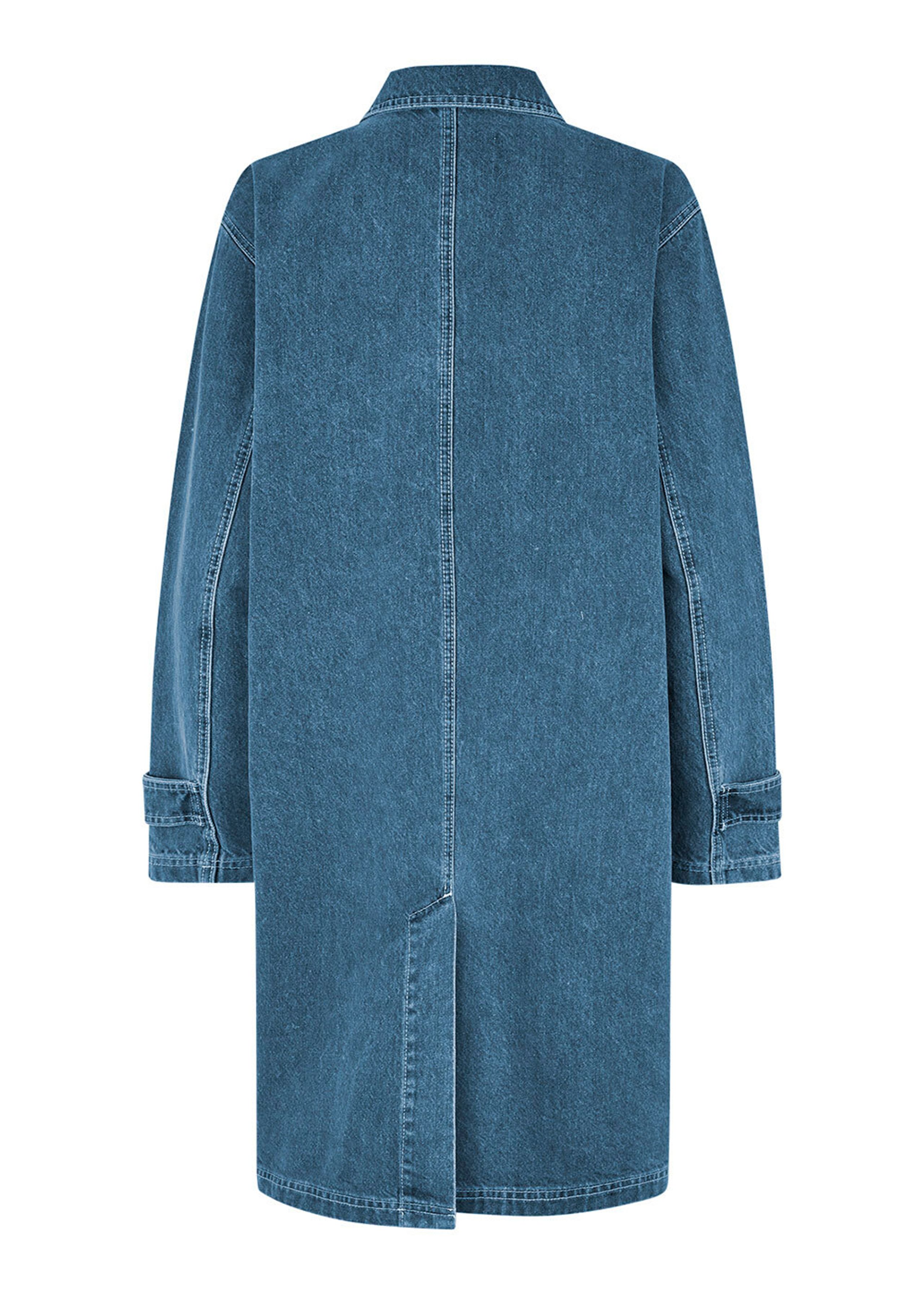 Mads Nørgaard - Mantel - Heavy Denim Jeiru Coat - Vintage Blue