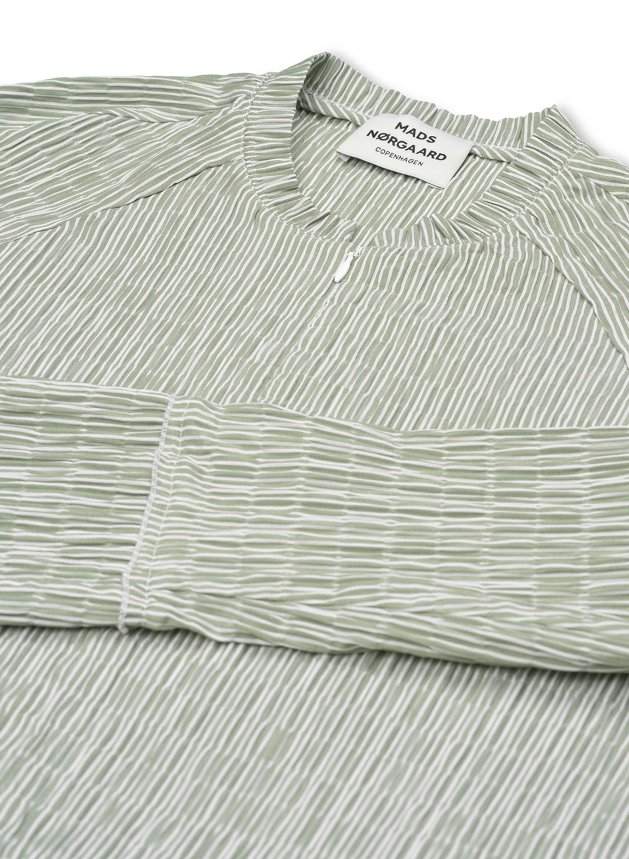 Mads Nørgaard - Kleid - Crinkle Pop Dupina - Army/White