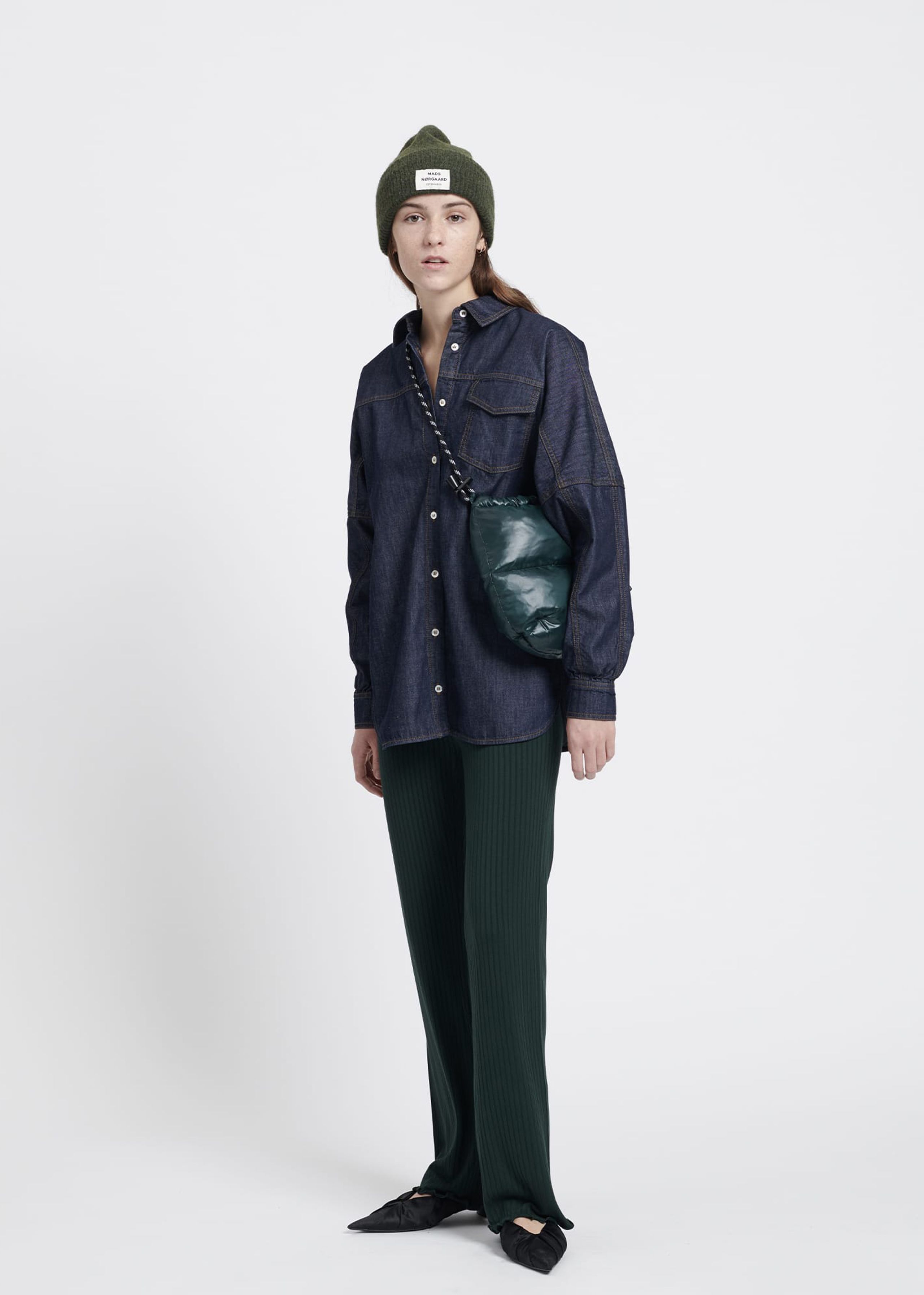 Mads Nørgaard - Leggings - 5x5 Solid Lonnie Leggings - Scarab