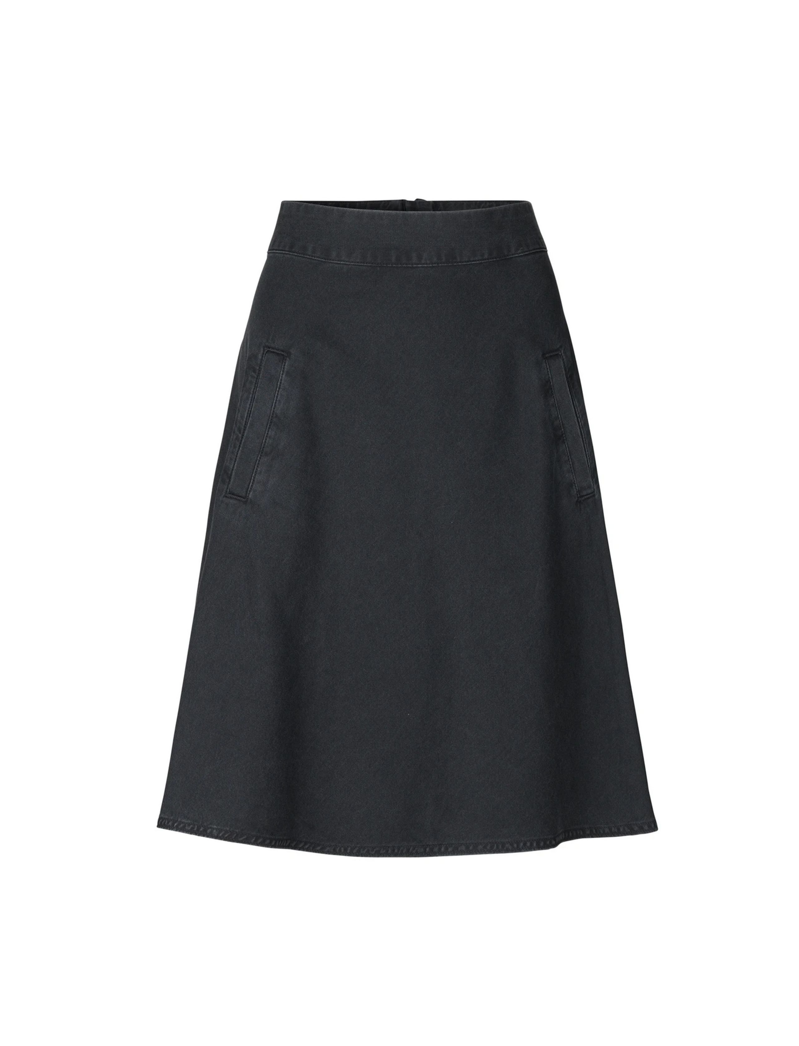 Mads Nørgaard - Skirt - Light Black Denim Stelly - Washed Black