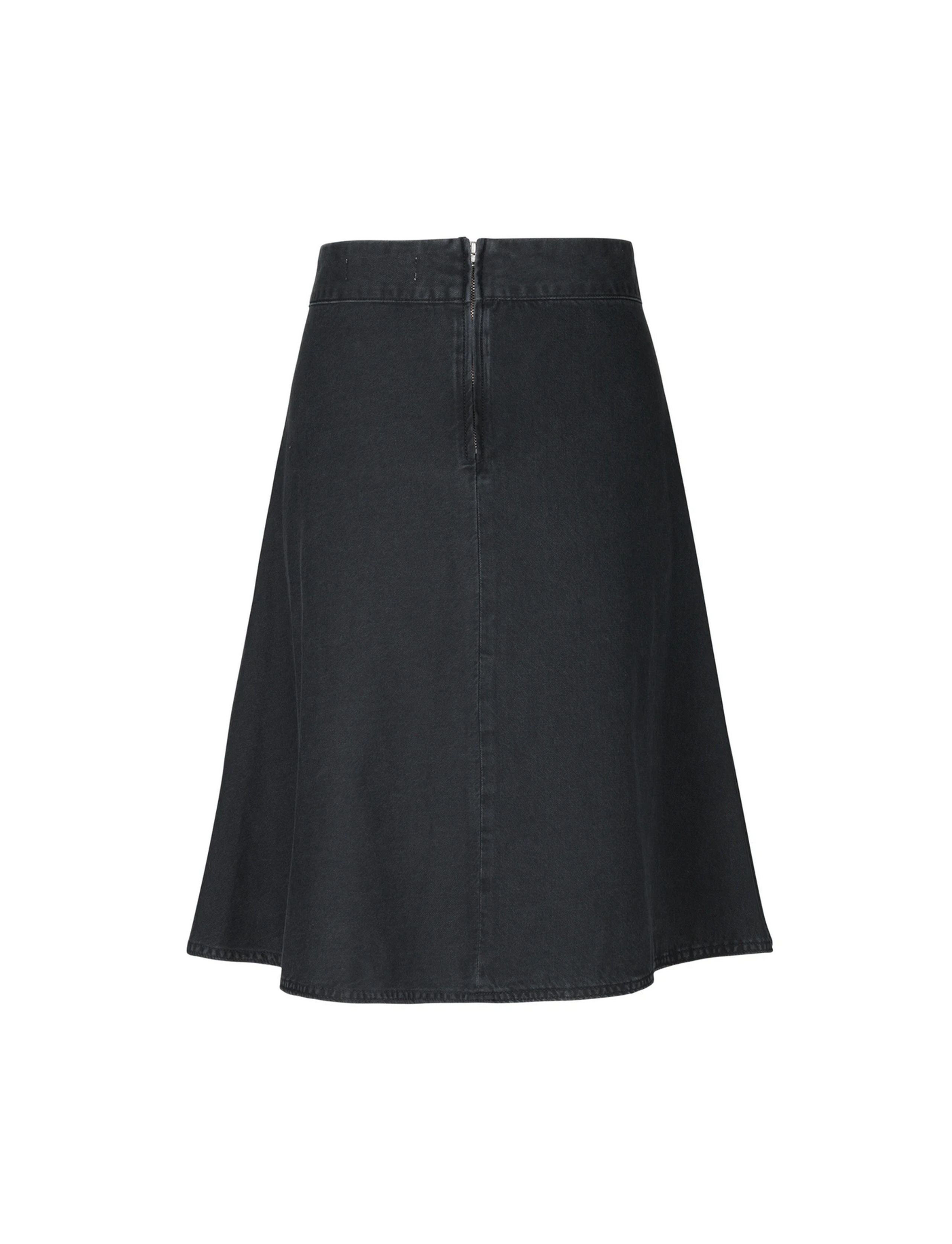 Mads Nørgaard - Skirt - Light Black Denim Stelly - Washed Black