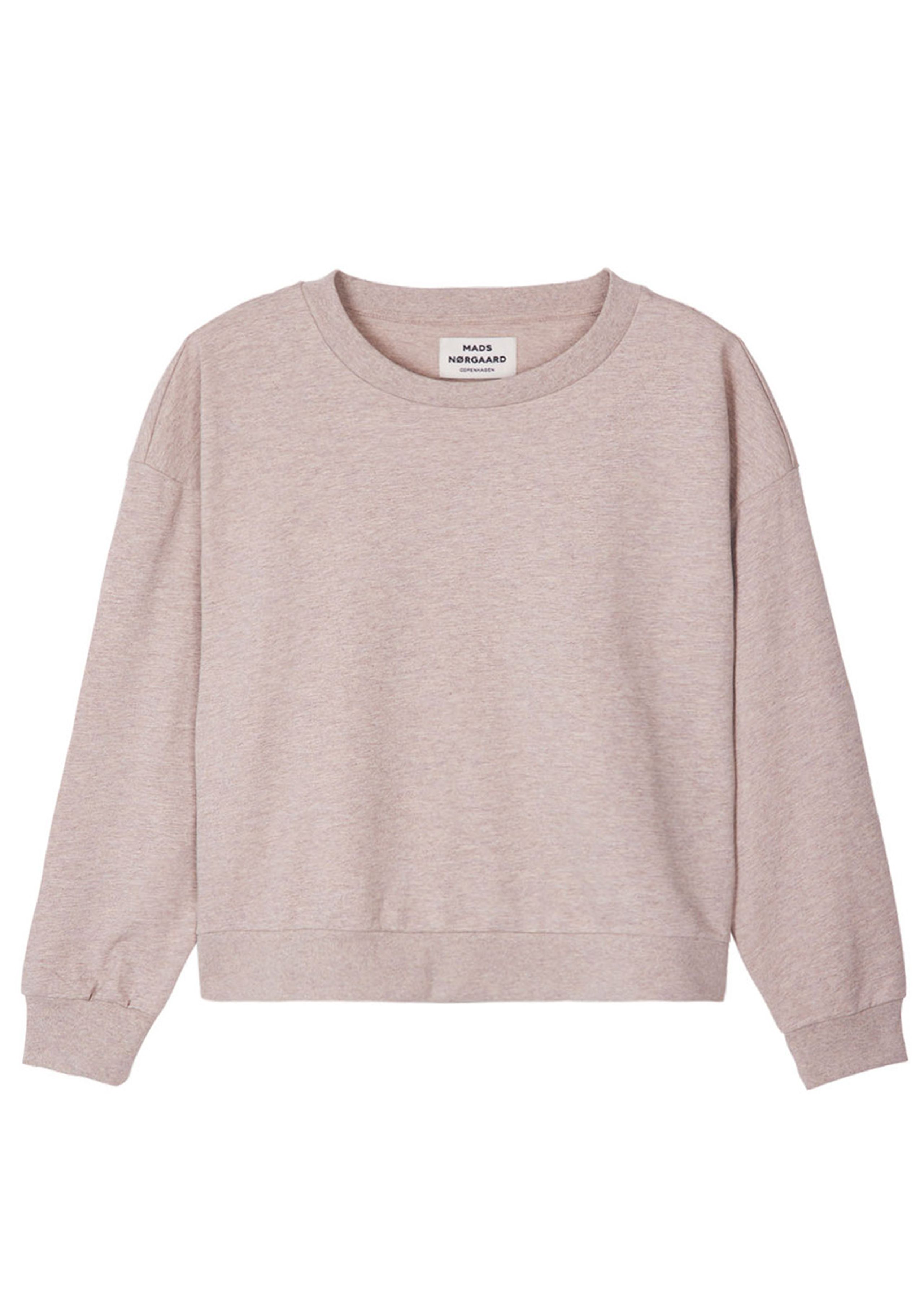 Mads Nørgaard - Sweatshirt - Airy Sweat Denver Sweatshirt - Oatmeal Melange