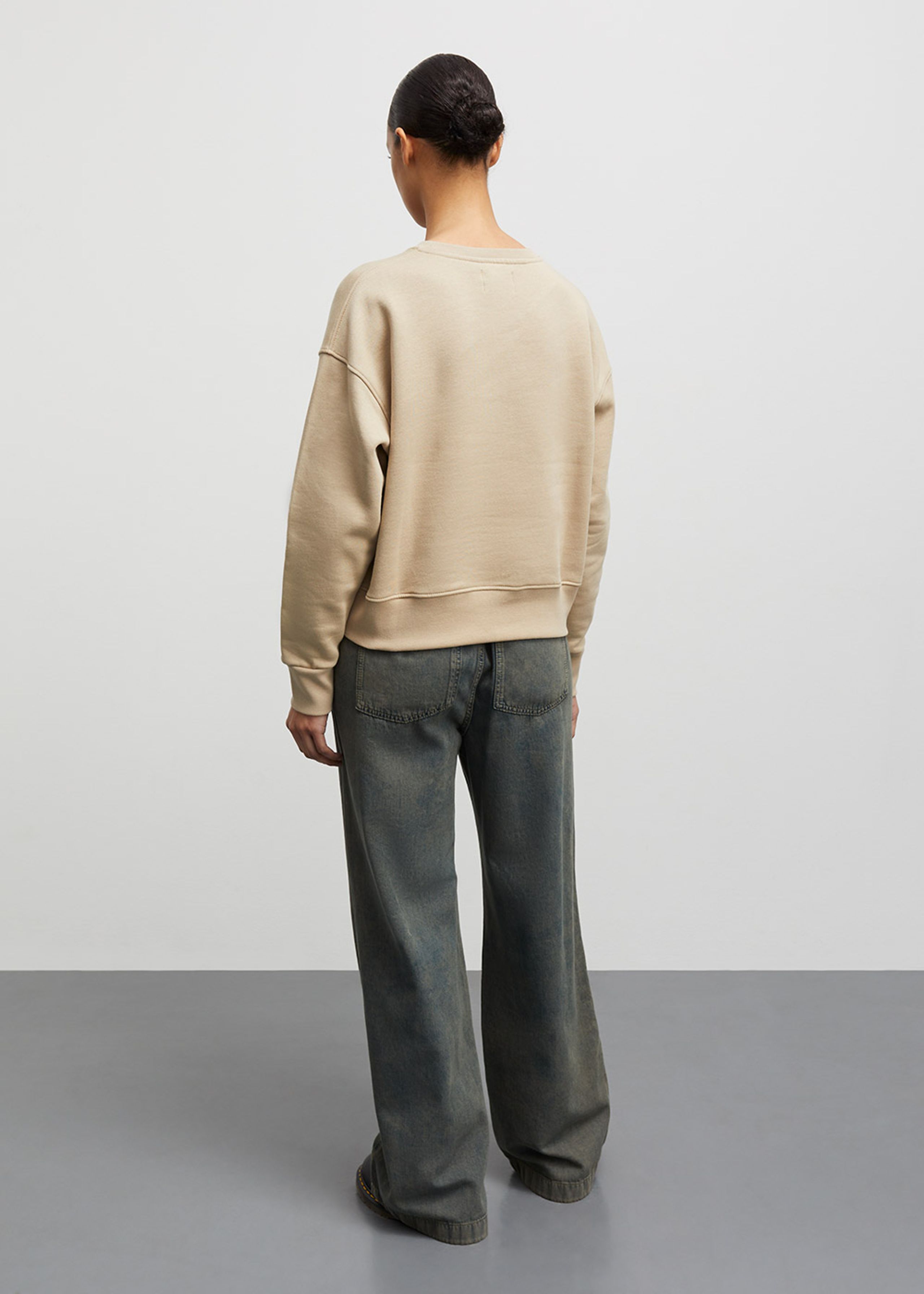Mads Nørgaard - Sweatshirt - Organic Sweat Tilvina Sweatshirt - Trench Coat Melange