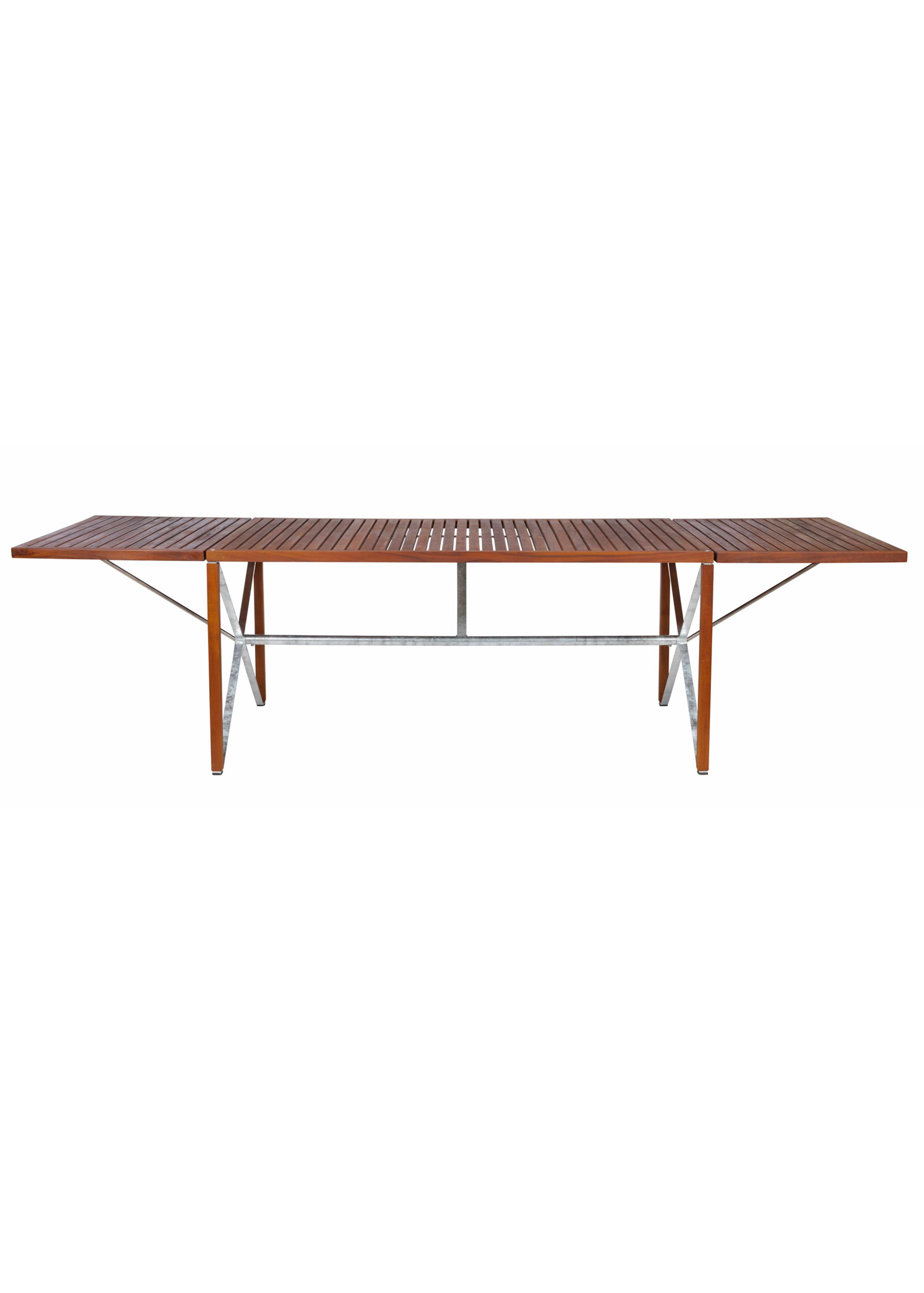 Magnus Olesen - Tavolo da giardino - Xylofon Table - Oiled Teak / Hot-dip galvanized steel - Rectangular