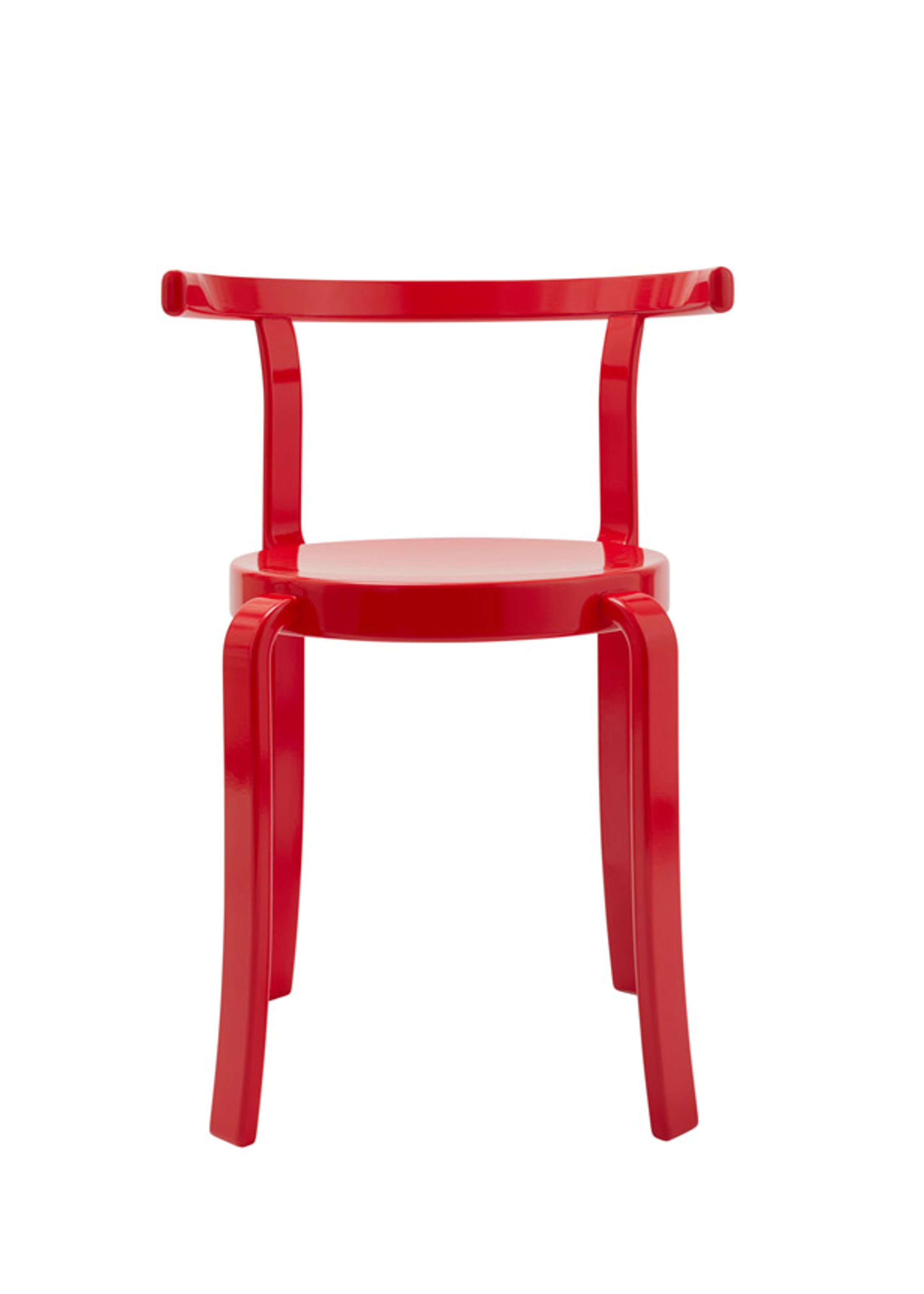 Magnus Olesen - Jídelní židle - 8000 Series Chair - Lacquered beech / Red