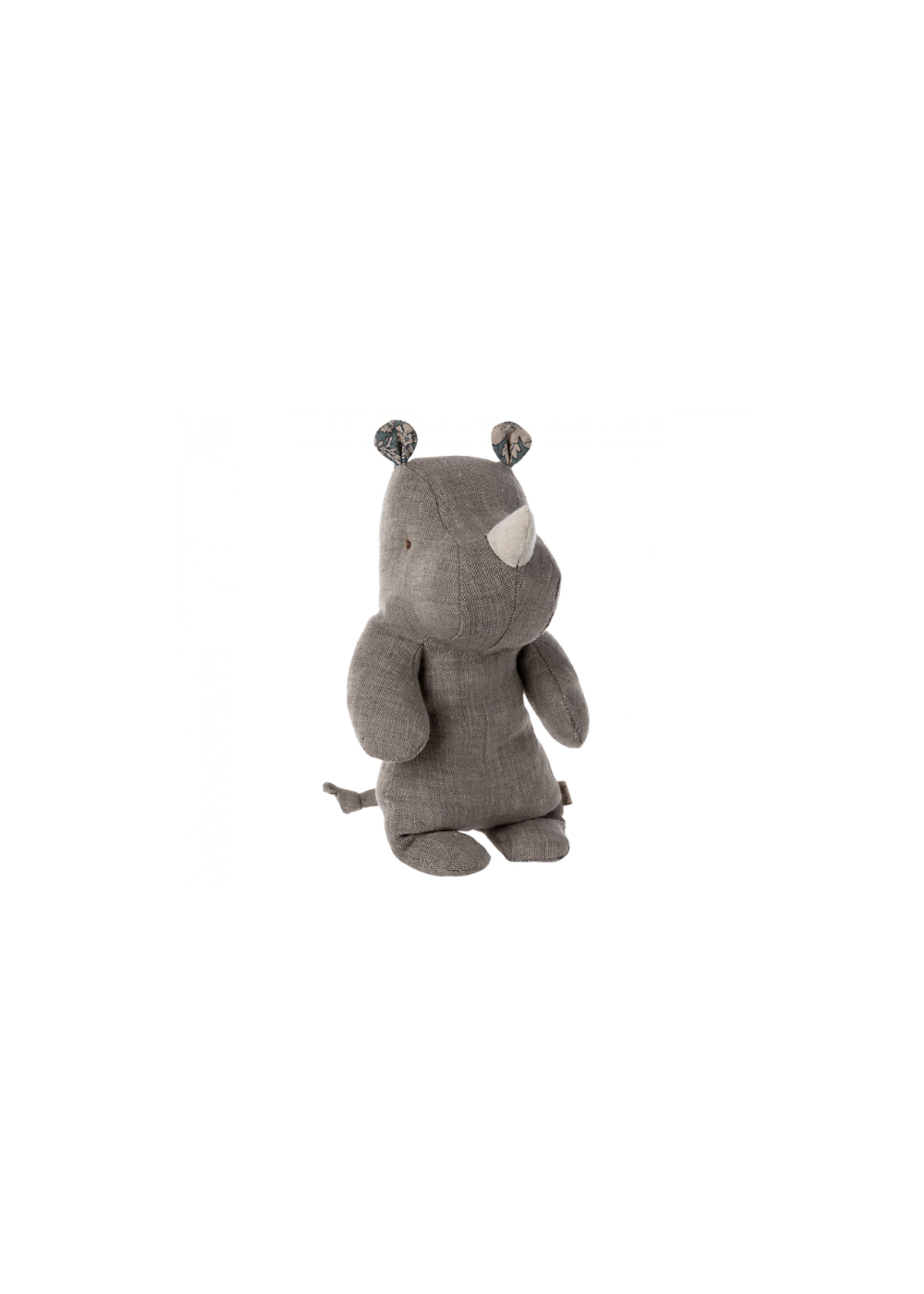 Maileg - Stuffed Animal - Safari Friends, Small Rhino - Grey
